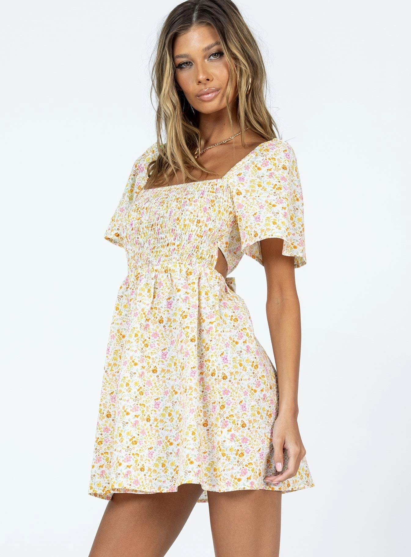 Artistic Edge Bold Simplicity Summer Nights Mini Dress Floral