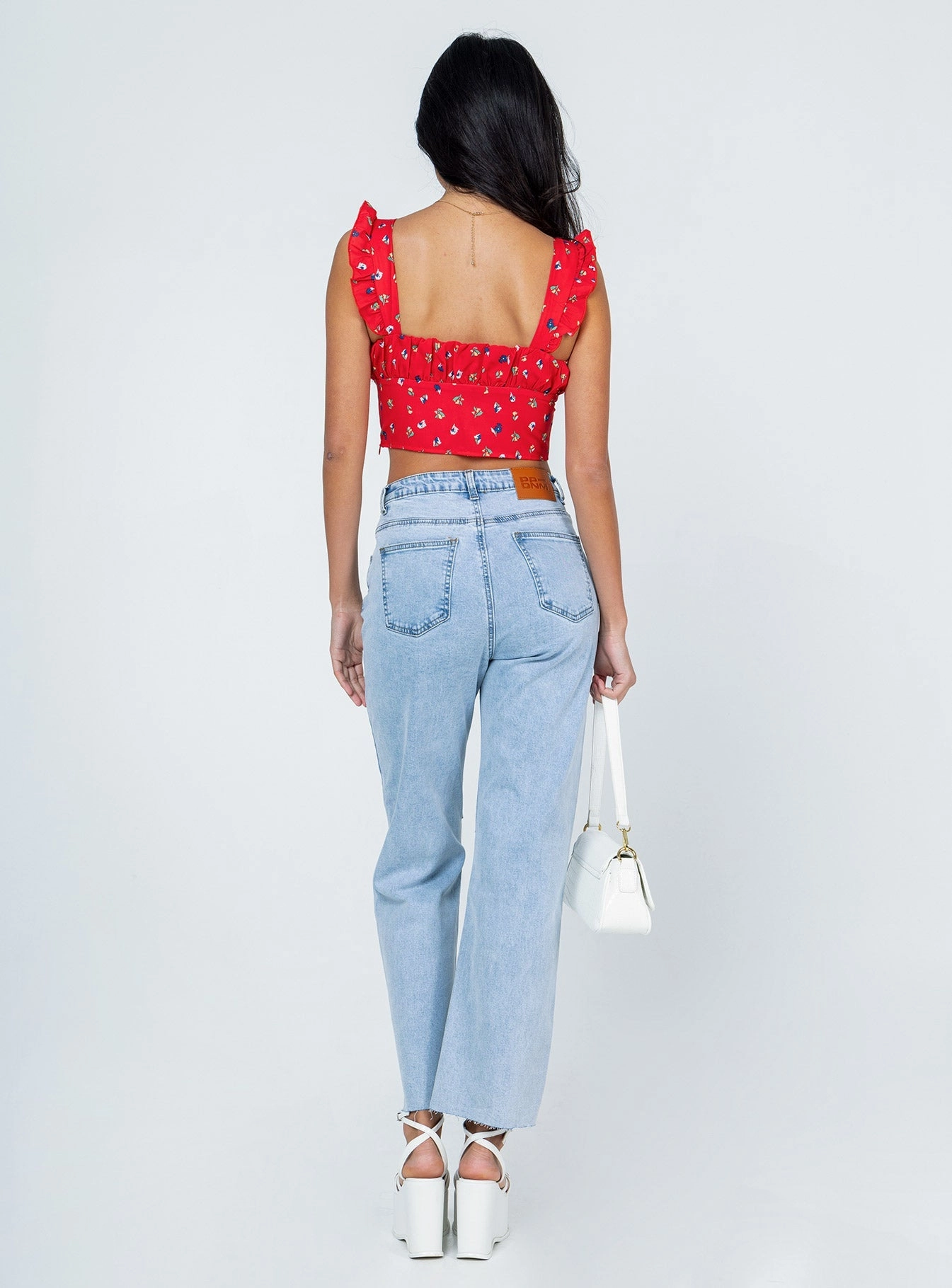 Daysia Lightwash Denim Jeans Circular Knit Construction