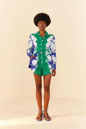 Soft Garden Shorts Contoured Cuff Design