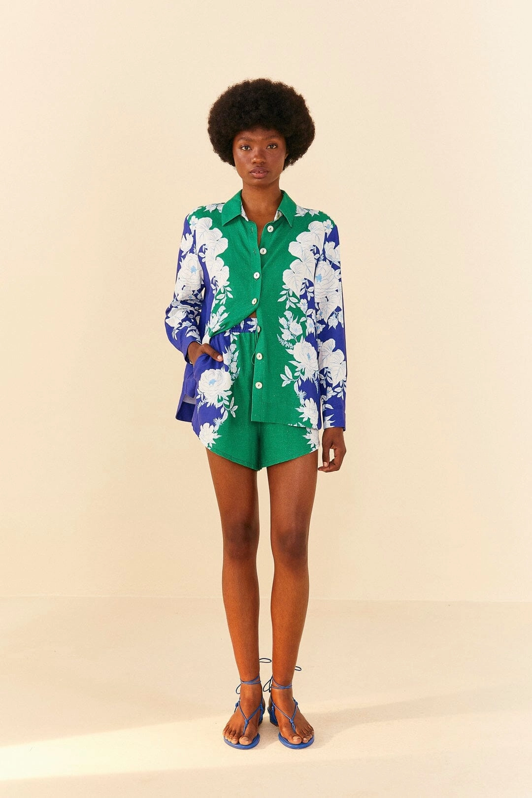 Soft Garden Shorts Contoured Cuff Design