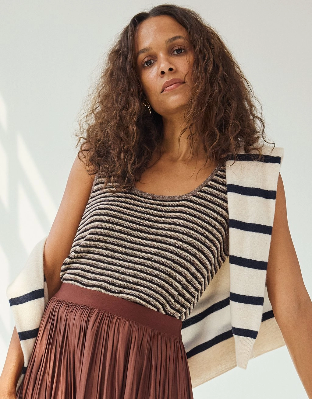 Cozy Layers Quick Layer Unsubscribed Shimmer Knit Tank