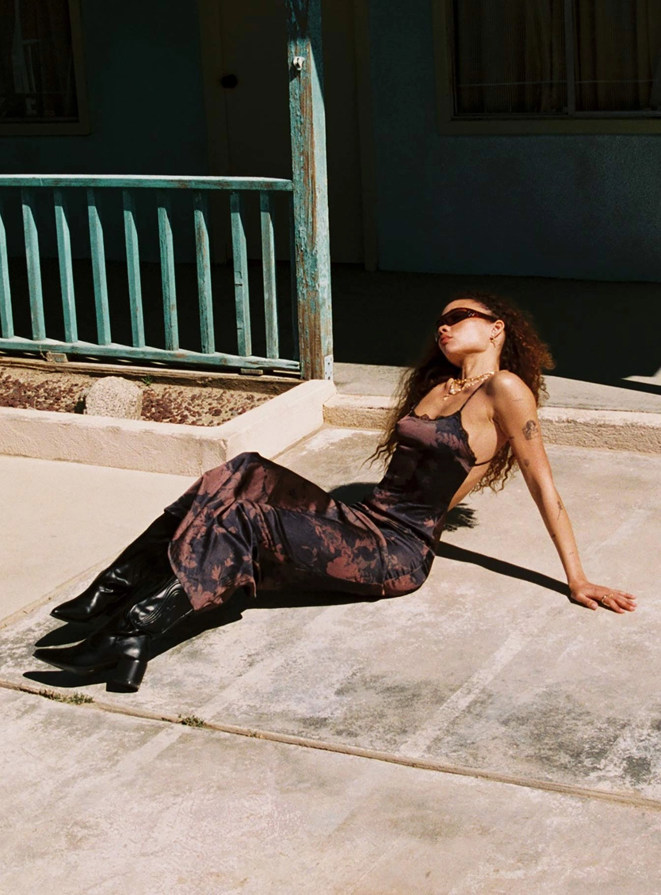 Cool Tone Charlow Maxi Dress Black / Brown