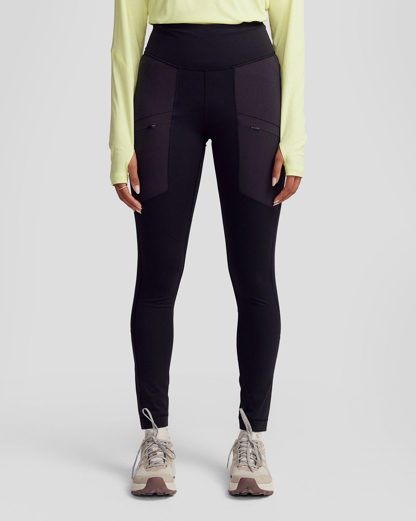 Casual Wearable Premium Stretch Women??s Ridge Leggings - Black Stingray