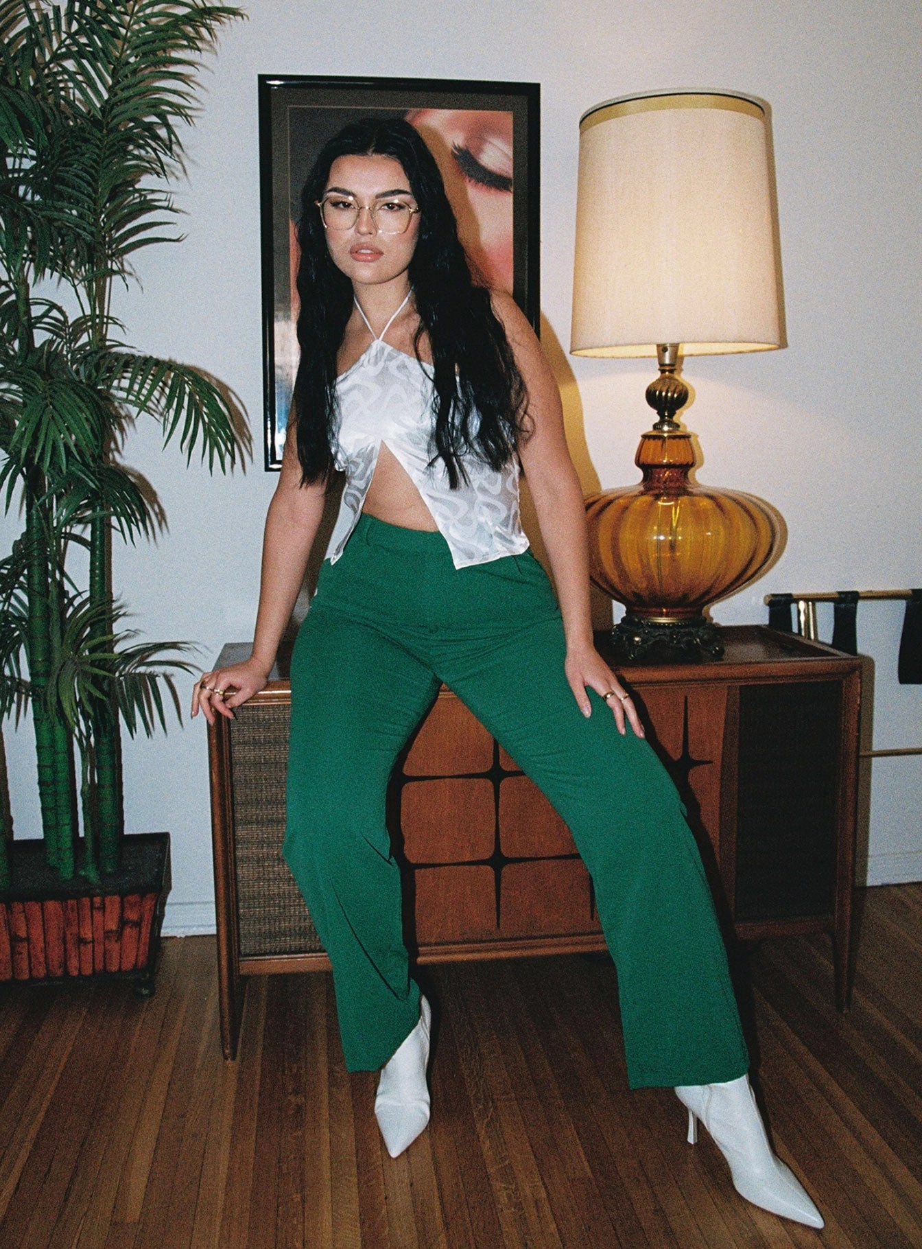 Slim Waist Layer-Friendly Joplin Pants Green