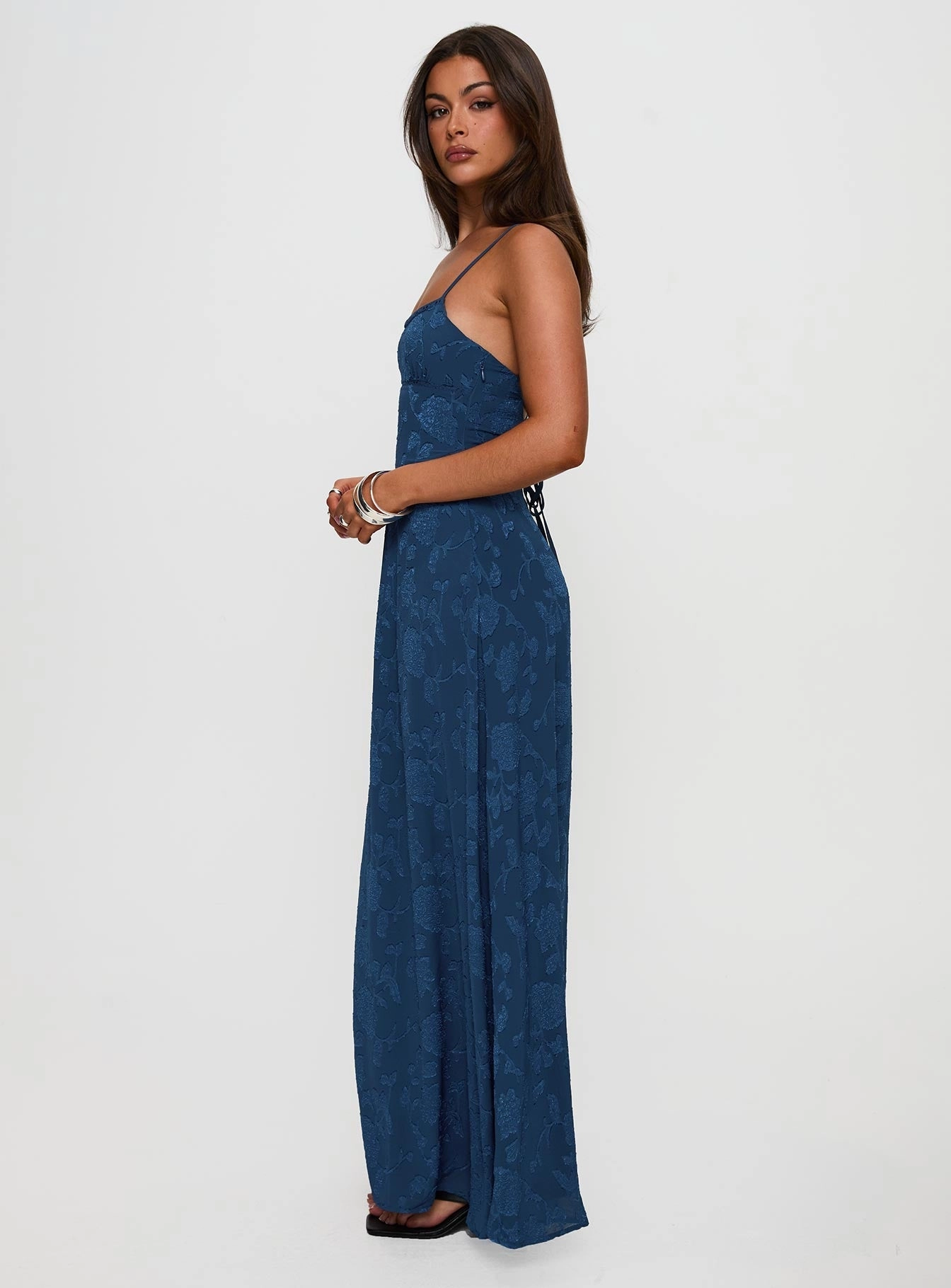 South Of France Maxi Dress Navy Light and breezy summer dress