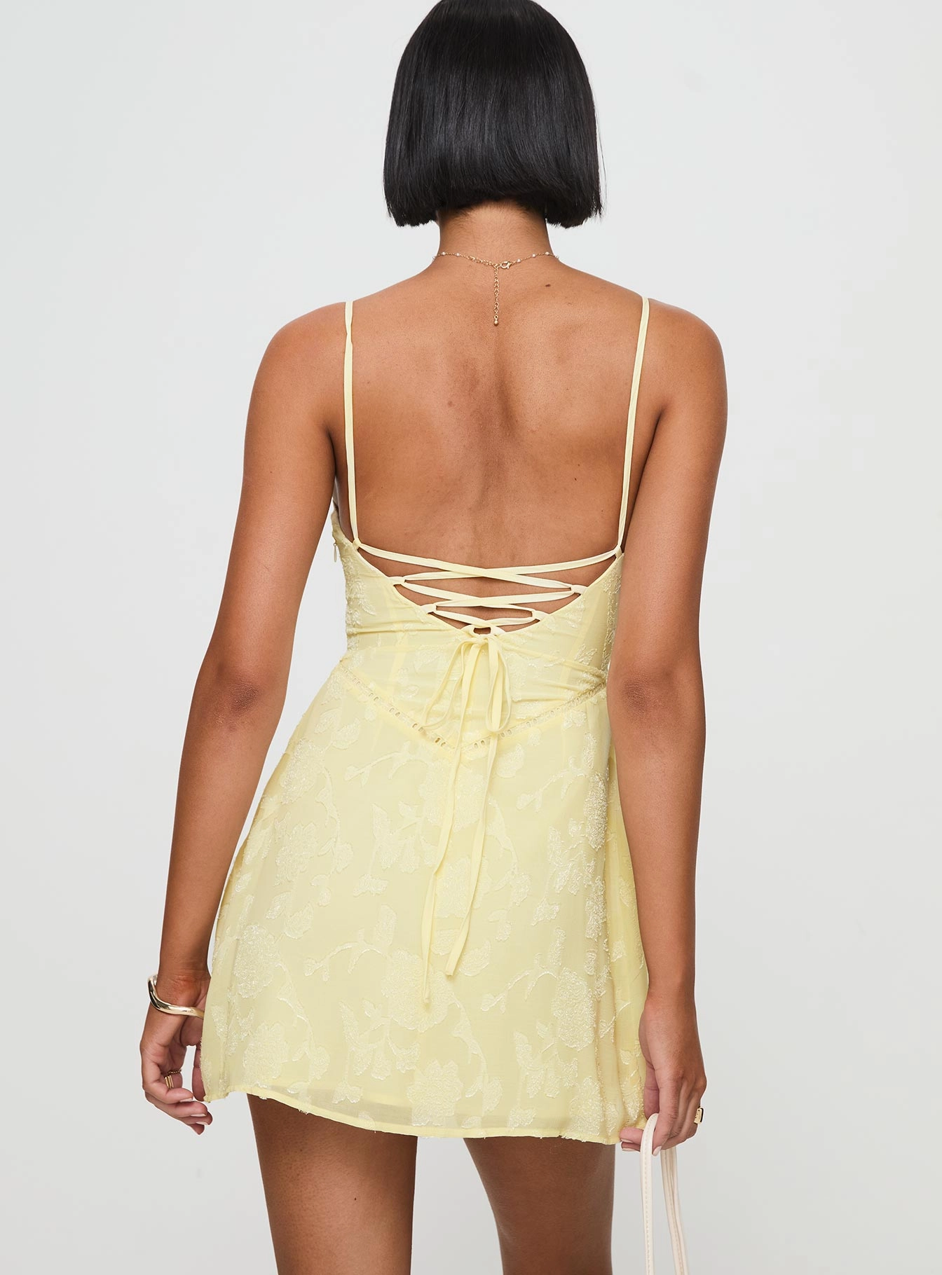 South Of France Mini Dress Yellow Warm Palette