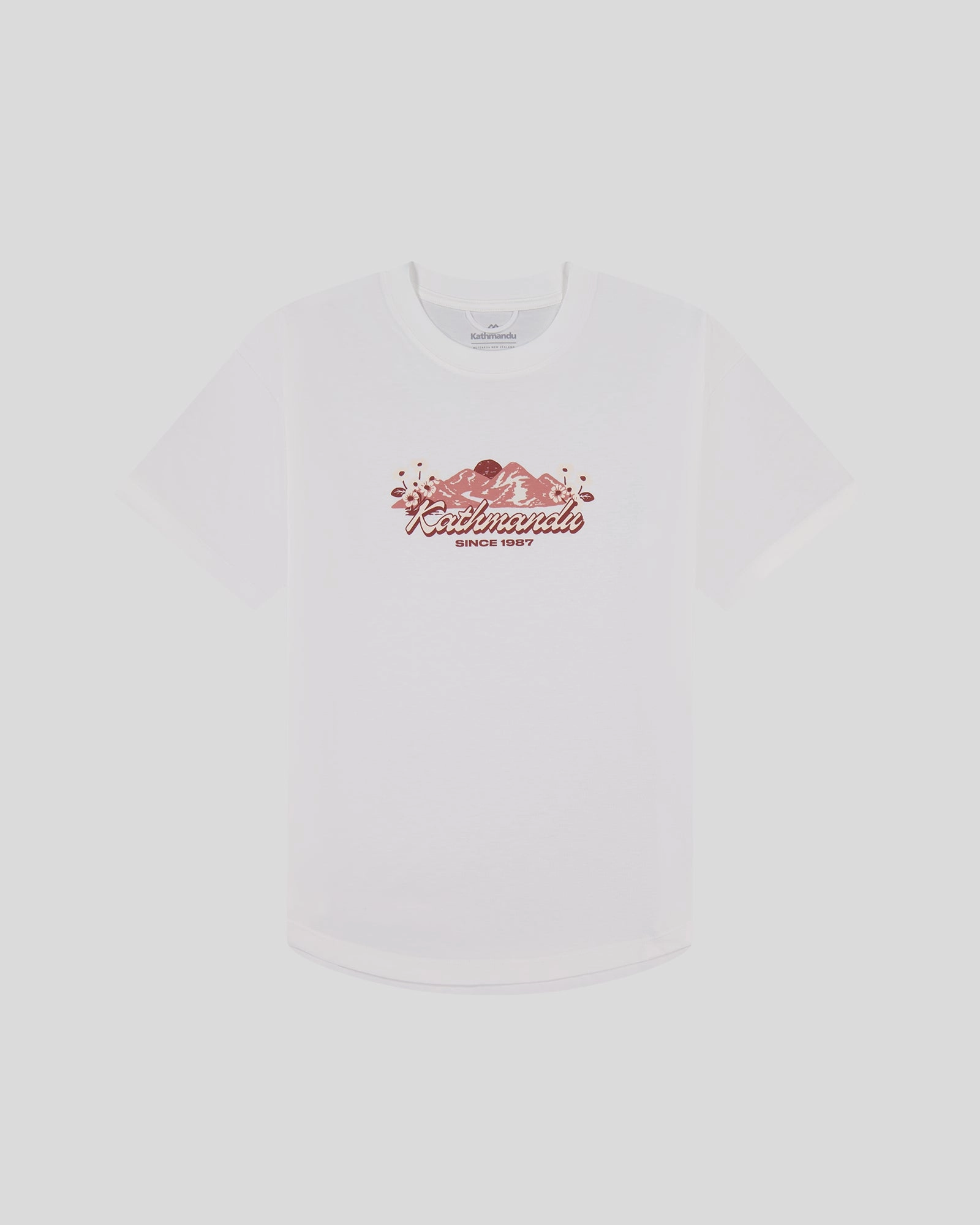 Fashionable Wear Women??s Mt Cook Lily Organic Cotton T-Shirt - White