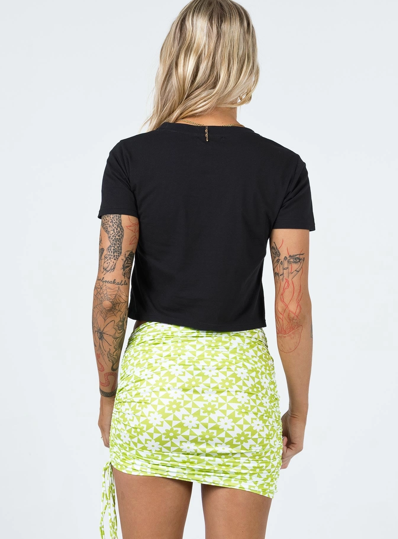 Cinzia Mini Skirt Green Smooth Motion