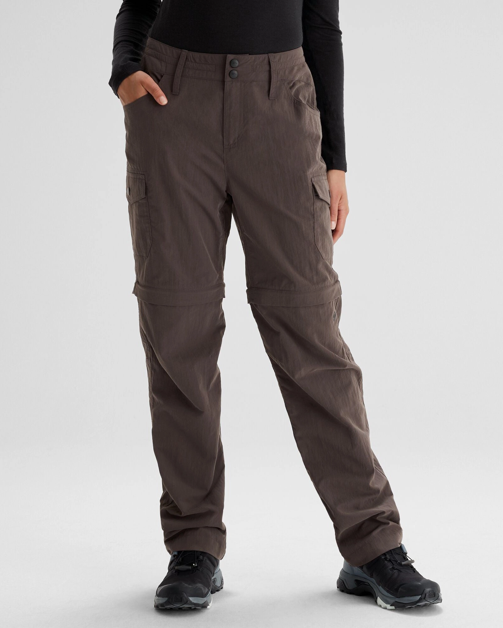 Tall Length Form Fitting Women's EVRY-Day Convertible Pants  - Dark Quartz
