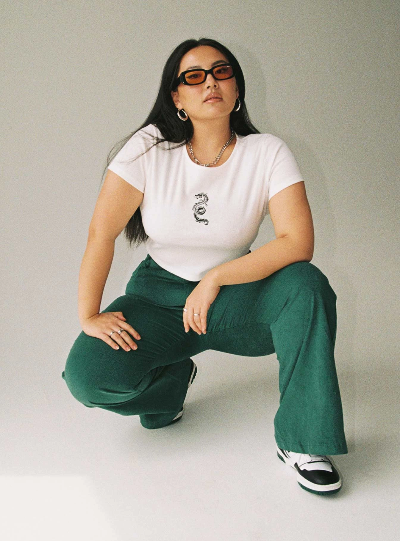 Nadia Pants Green Curve Tough Style