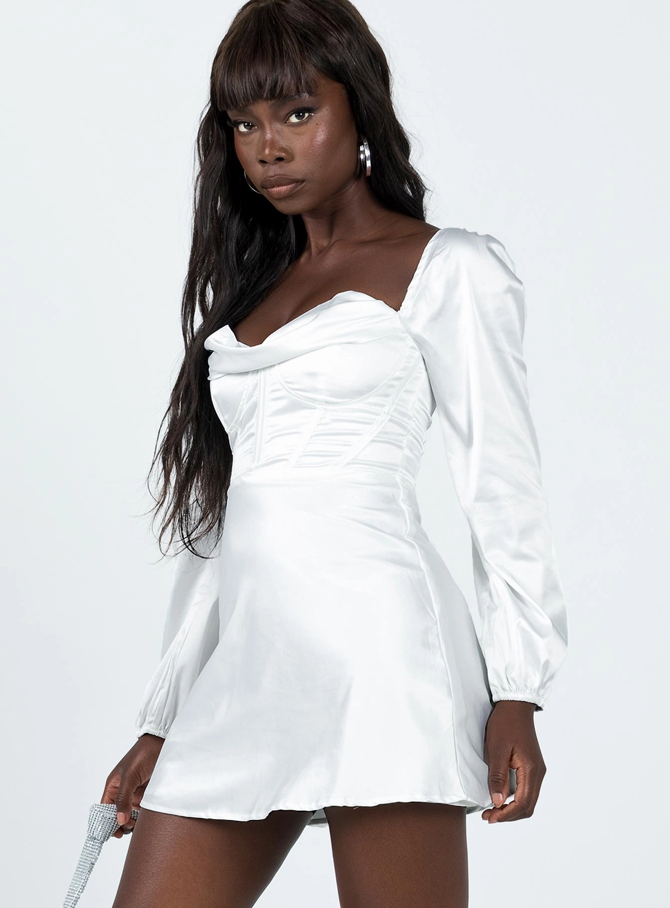Work Friendly Spotlight Long Sleeve Mini Dress