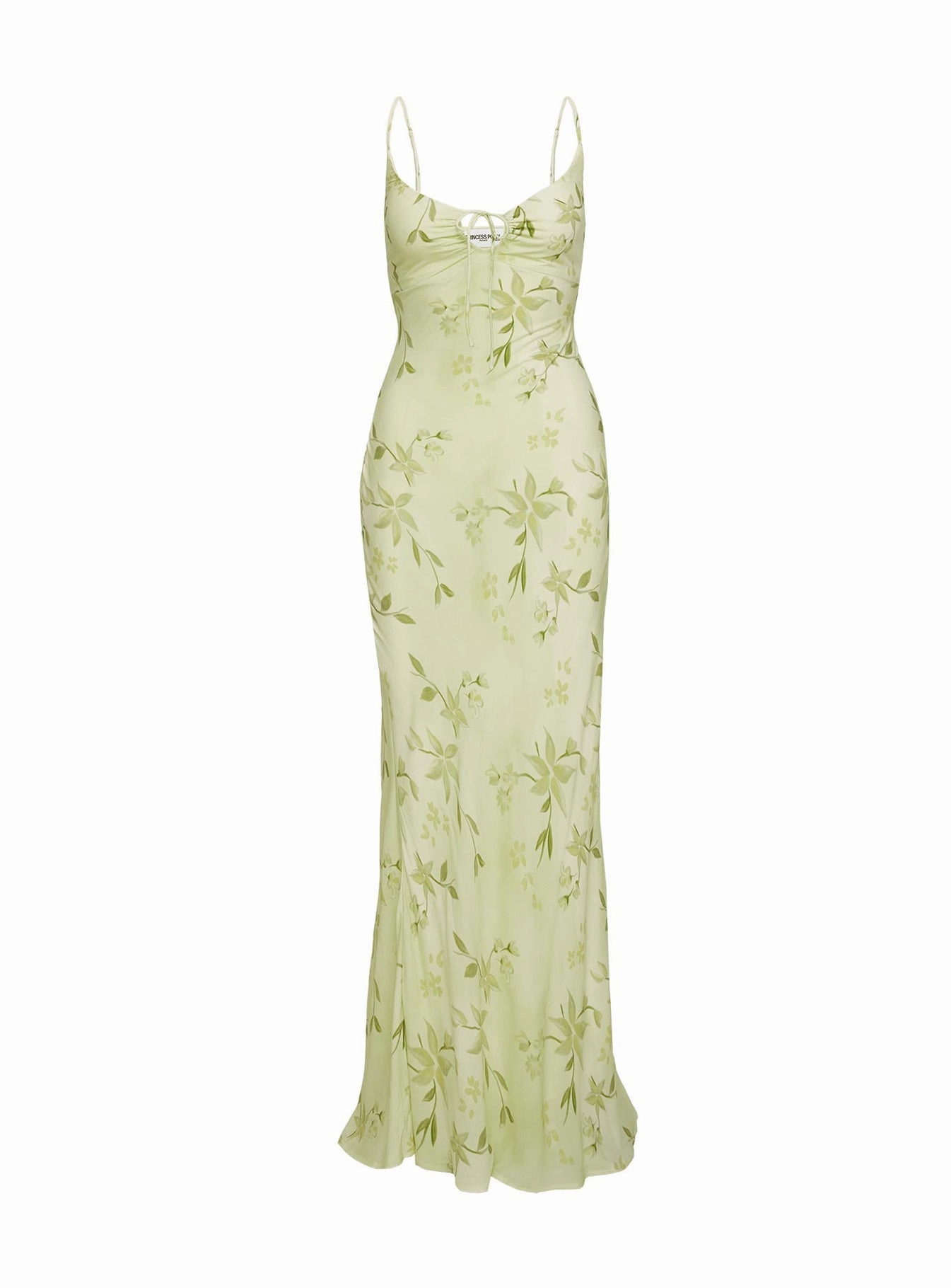 Playful printed gown Lauraline Maxi Dress Green / Floral Petite