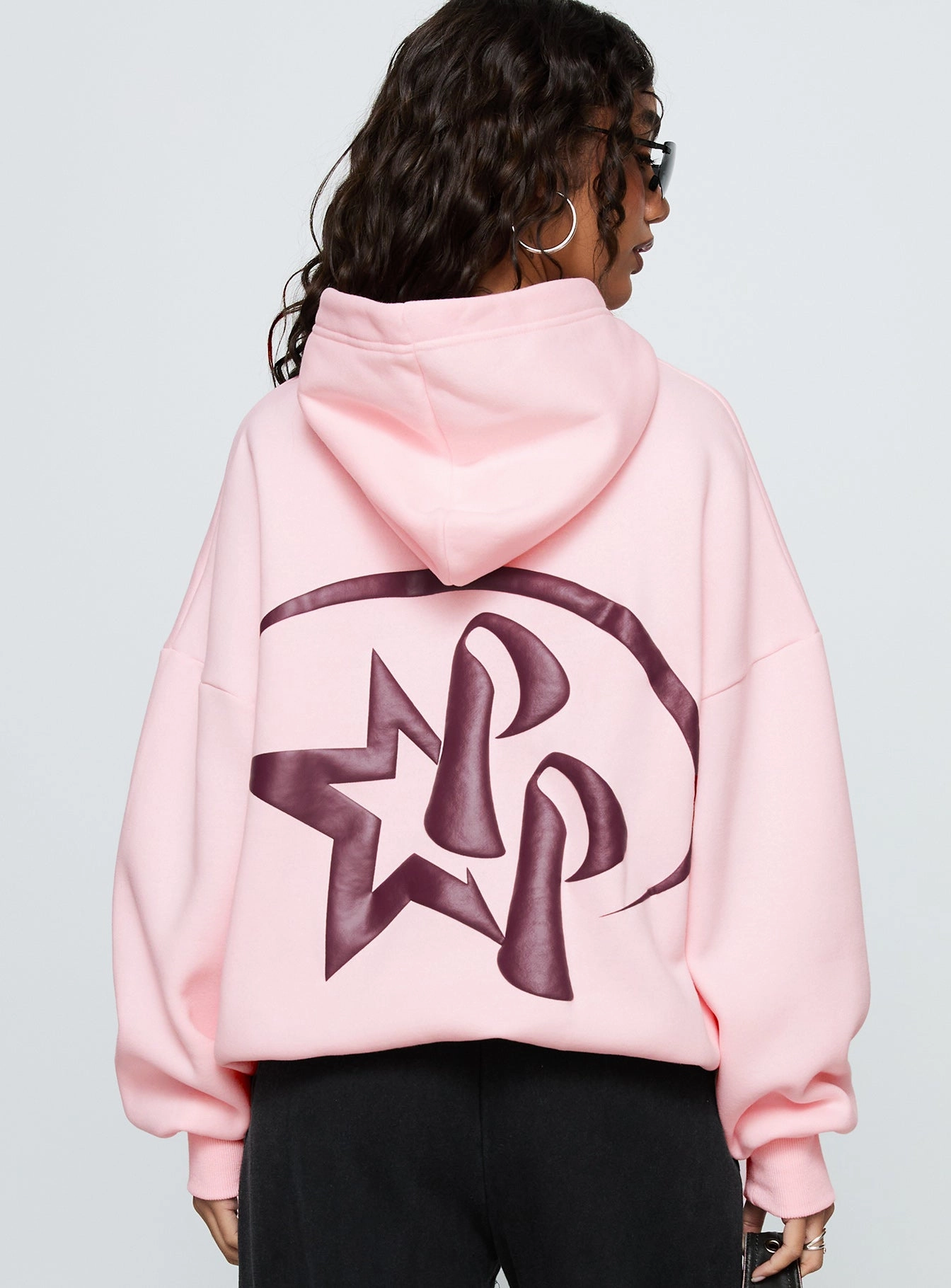 Starblazer Princess Polly Graphic Hoodie Pink Cosplay wear Beaver like