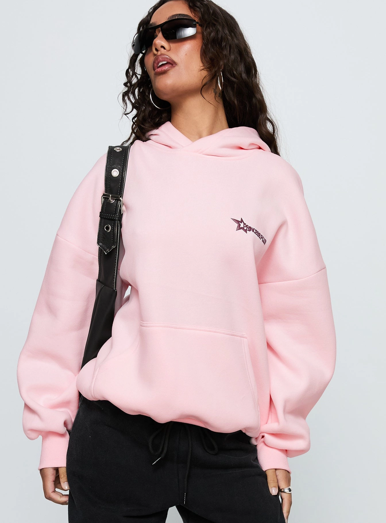 Street Scene Starblazer Princess Polly Graphic Hoodie Pink