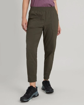 Women's Miro Tapered Pants - Dark Moss Walk Friendly Effortless Fit