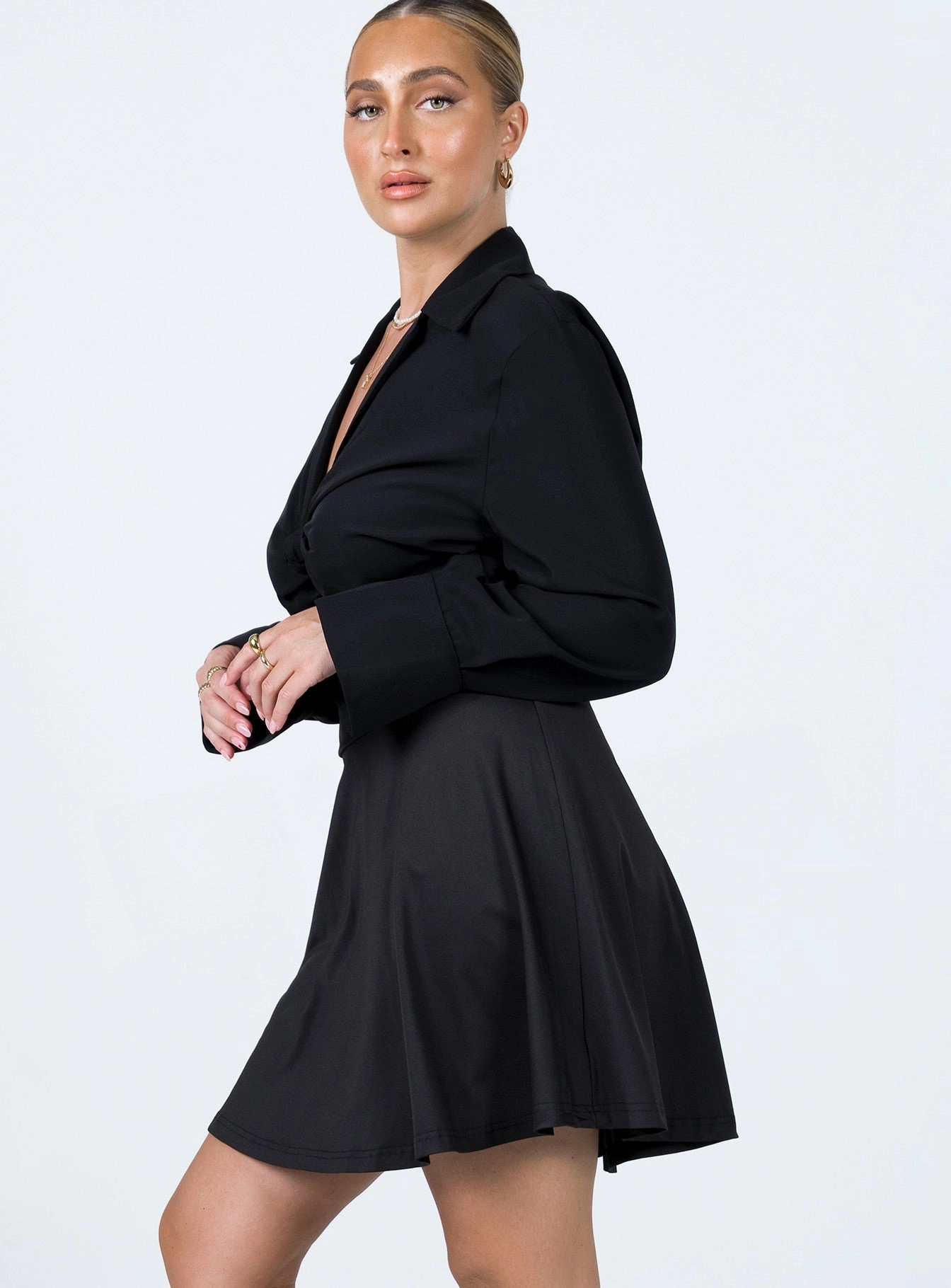 Chic Look Em Mini Skirt Black
