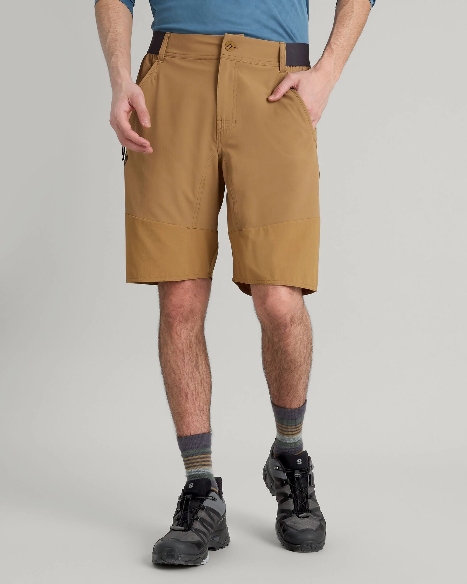 Lightweight Fabric Basic Stretch Men's ULT-Hike Shorts - Canvas