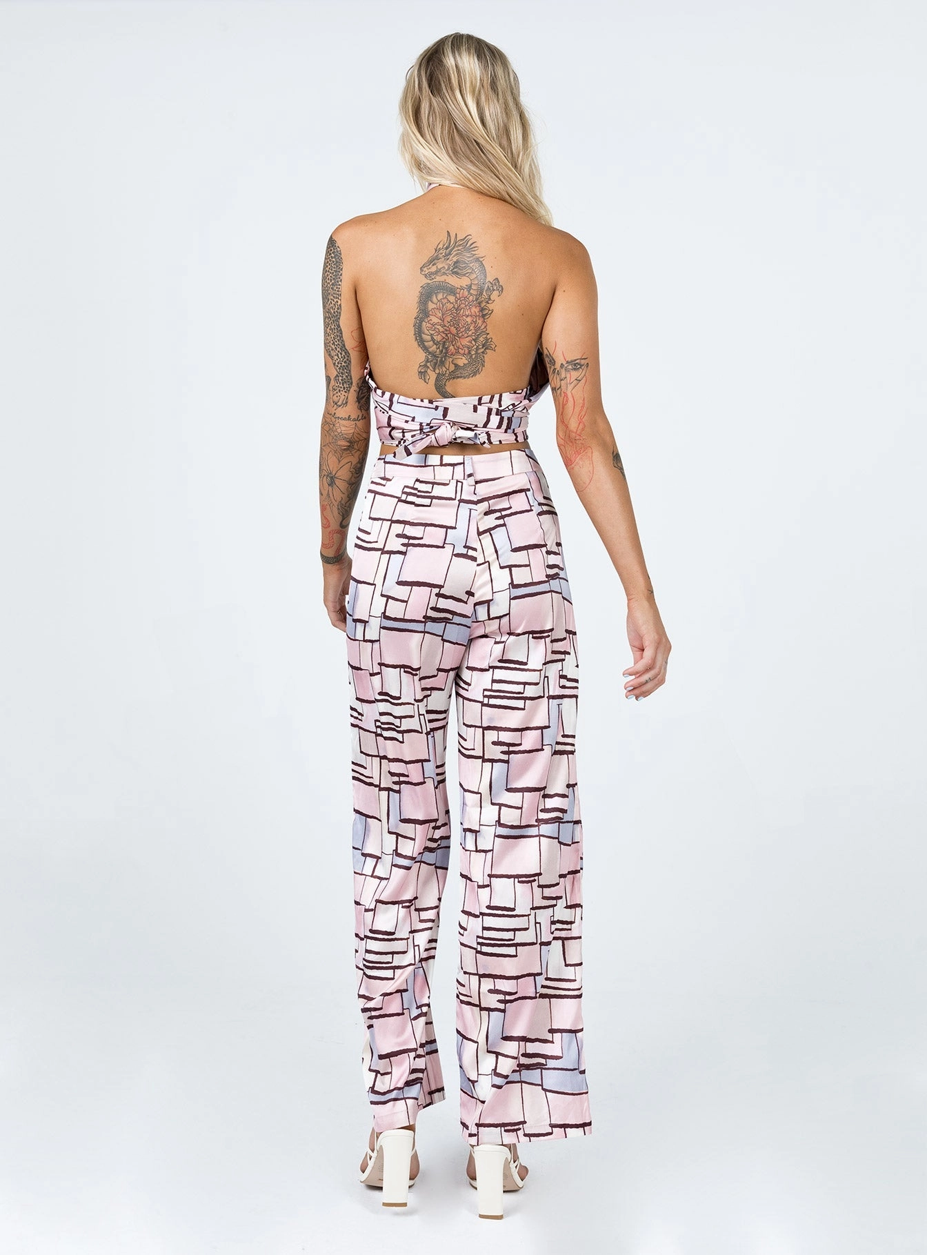 Sara Pants Pink Multi Core Fit
