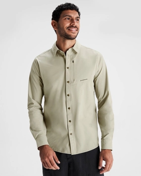 Men's Sun Breaker Long Sleeve Shirt - Light Beech Fitted Shape