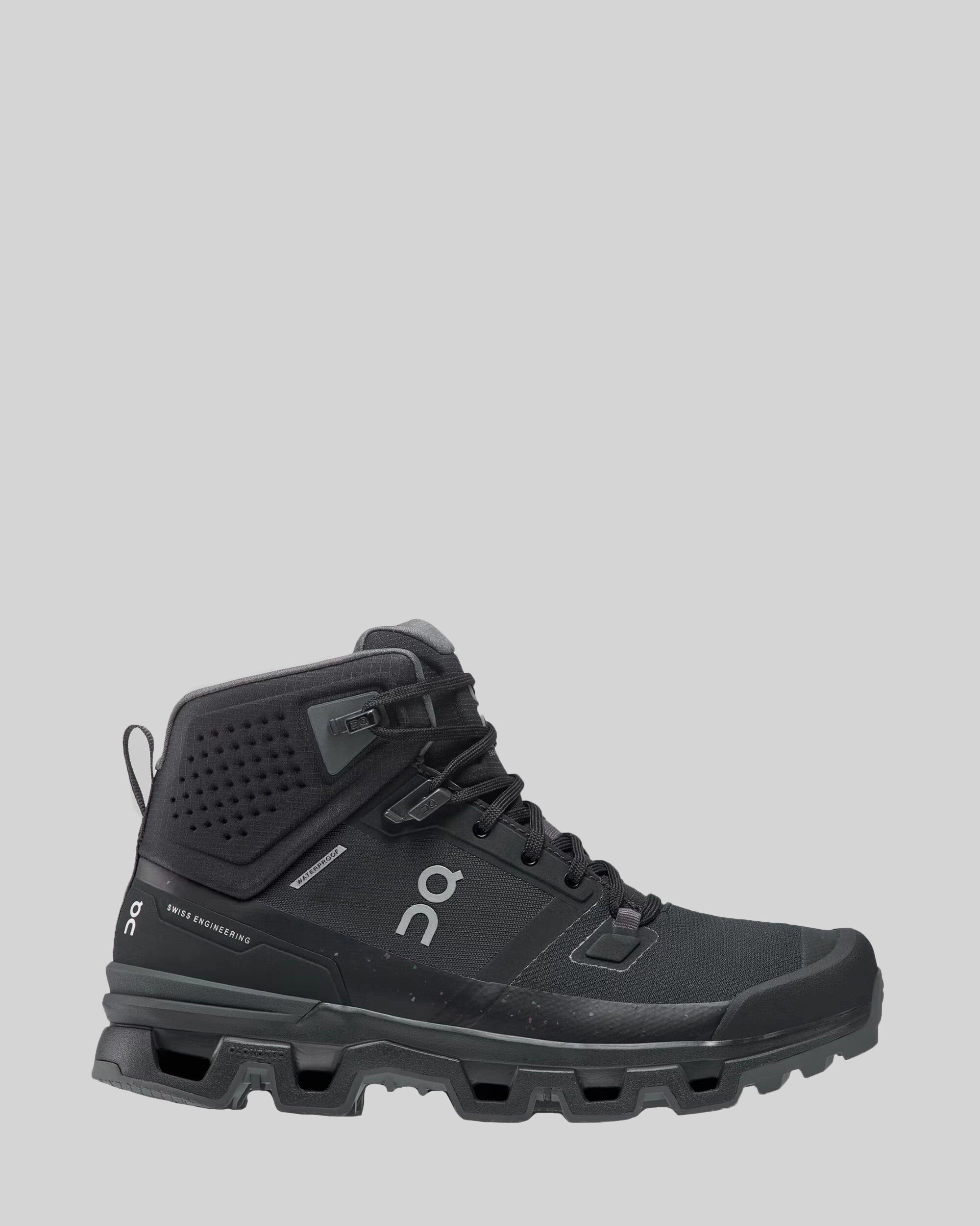 Women's On Cloudrock 2 Waterproof Hiking Boots - Black/Eclipse Running