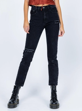 Charleston Denim Jeans Black Athlete Fit Holiday Vibes Bootcut style