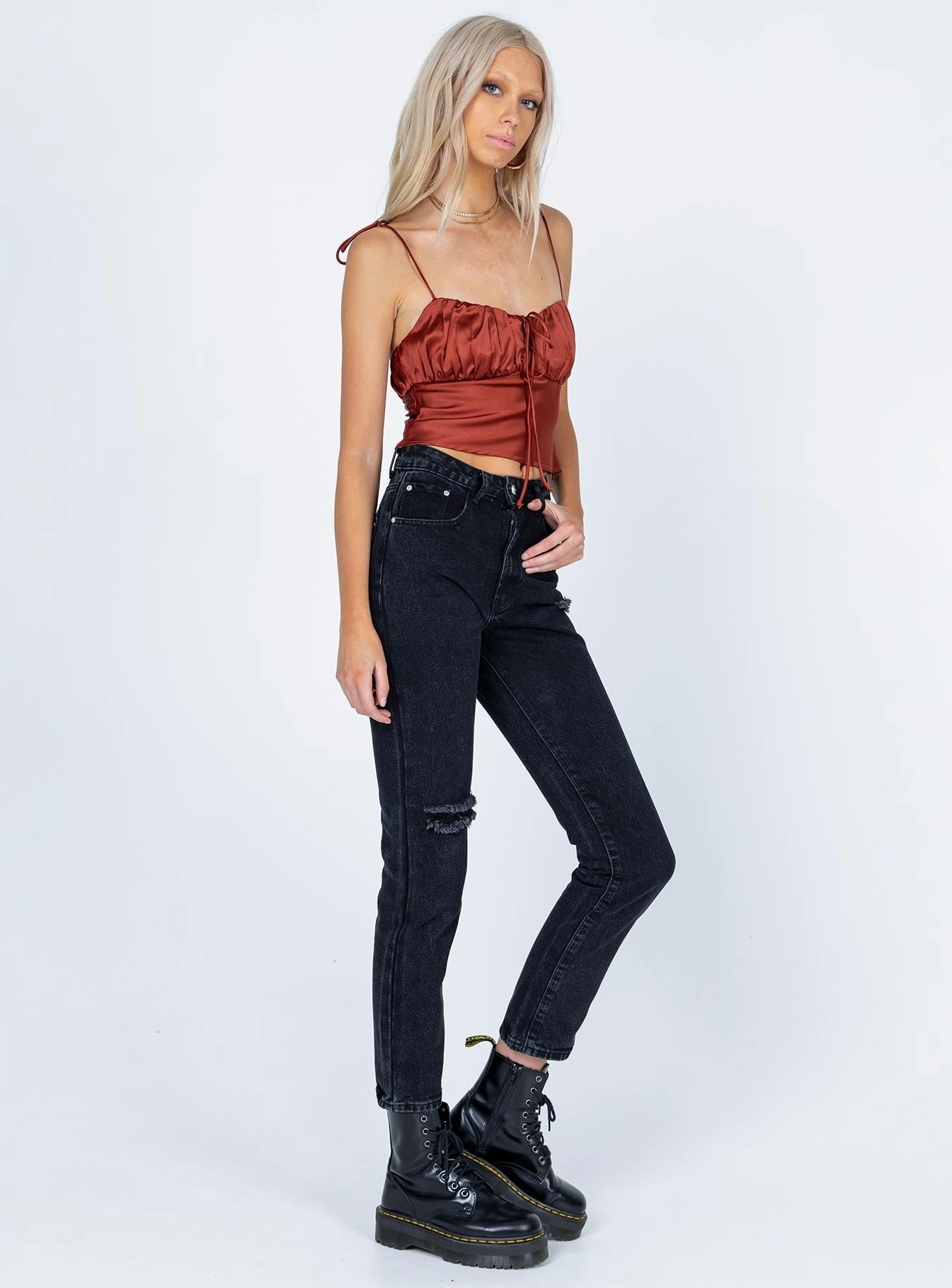 Charleston Denim Jeans Black Sustainable Evening Stroll Casual Plain style