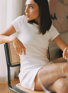 Classic Mini Dress White City Style