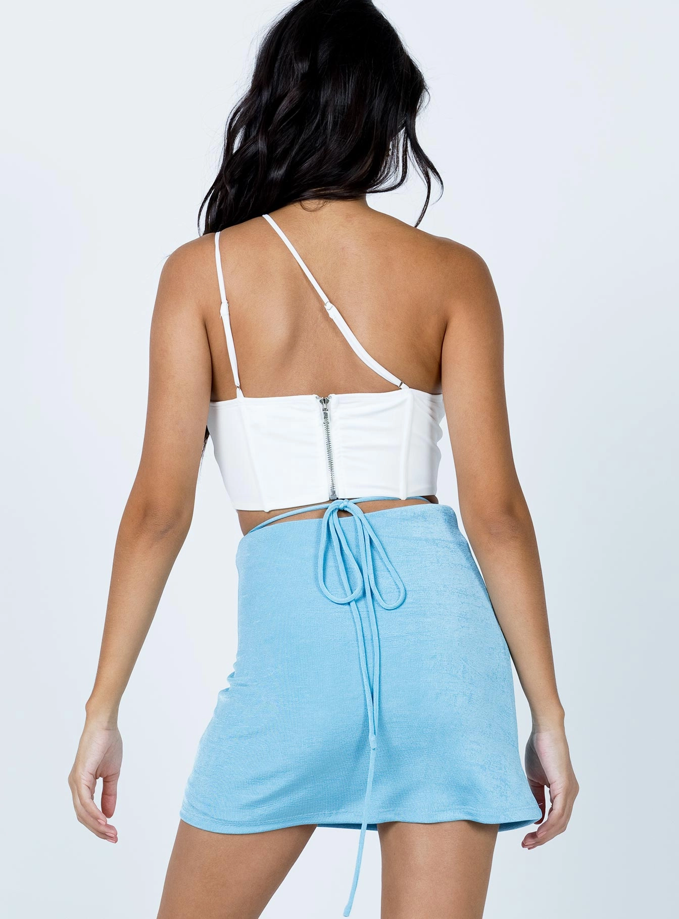 Laid Back Look Maisie Mini Skirt Blue