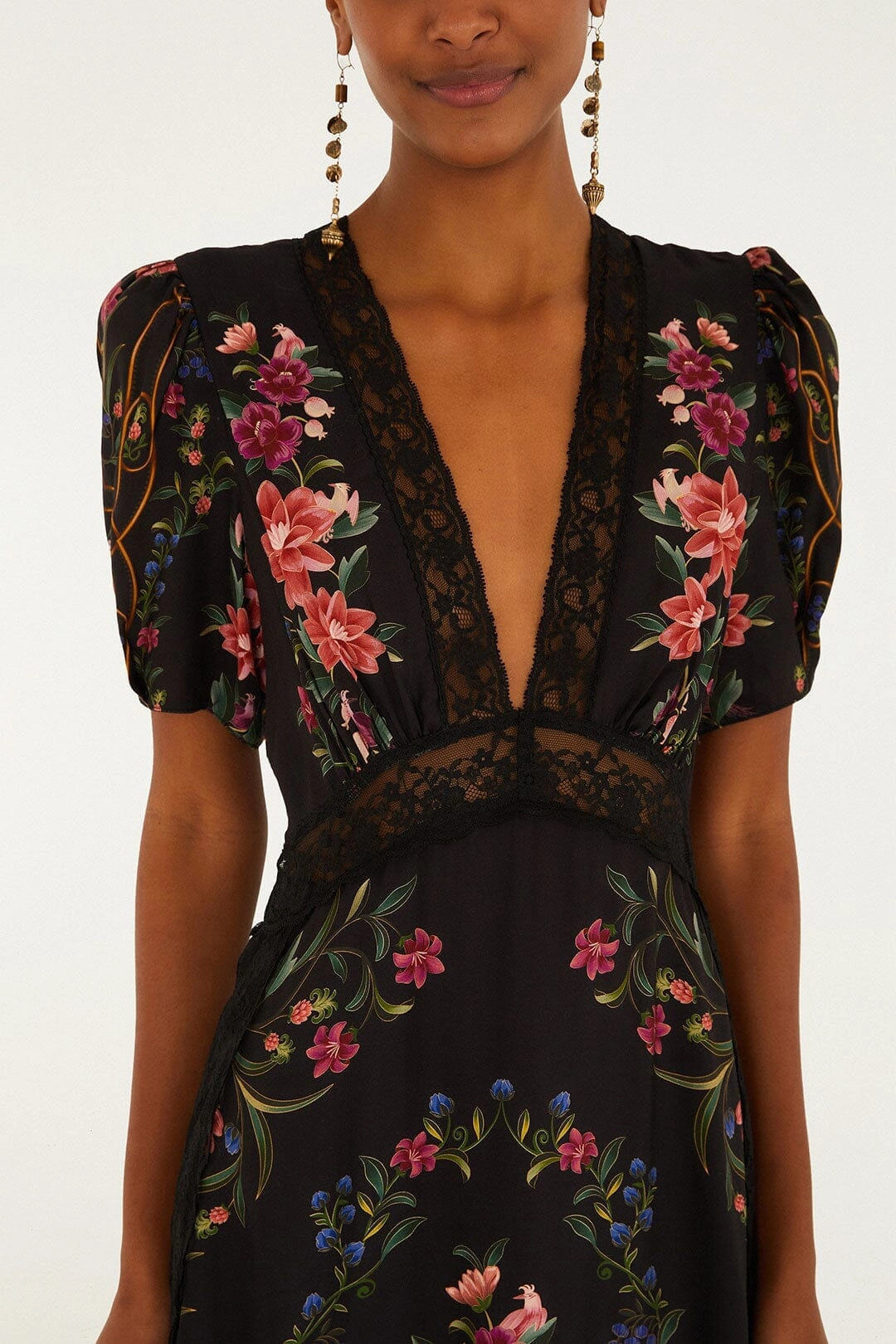 Move Free Sophisticated Look Subtle Elegance Black Belle Garden Lenzing? Ecovero? Viscose Maxi Dress