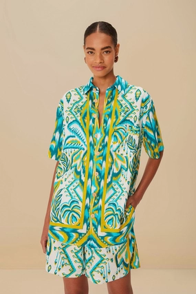 Breezy Layer Fit Sand Tropical Tapestry LENZING? ECOVERO? Euroflax? Shorts