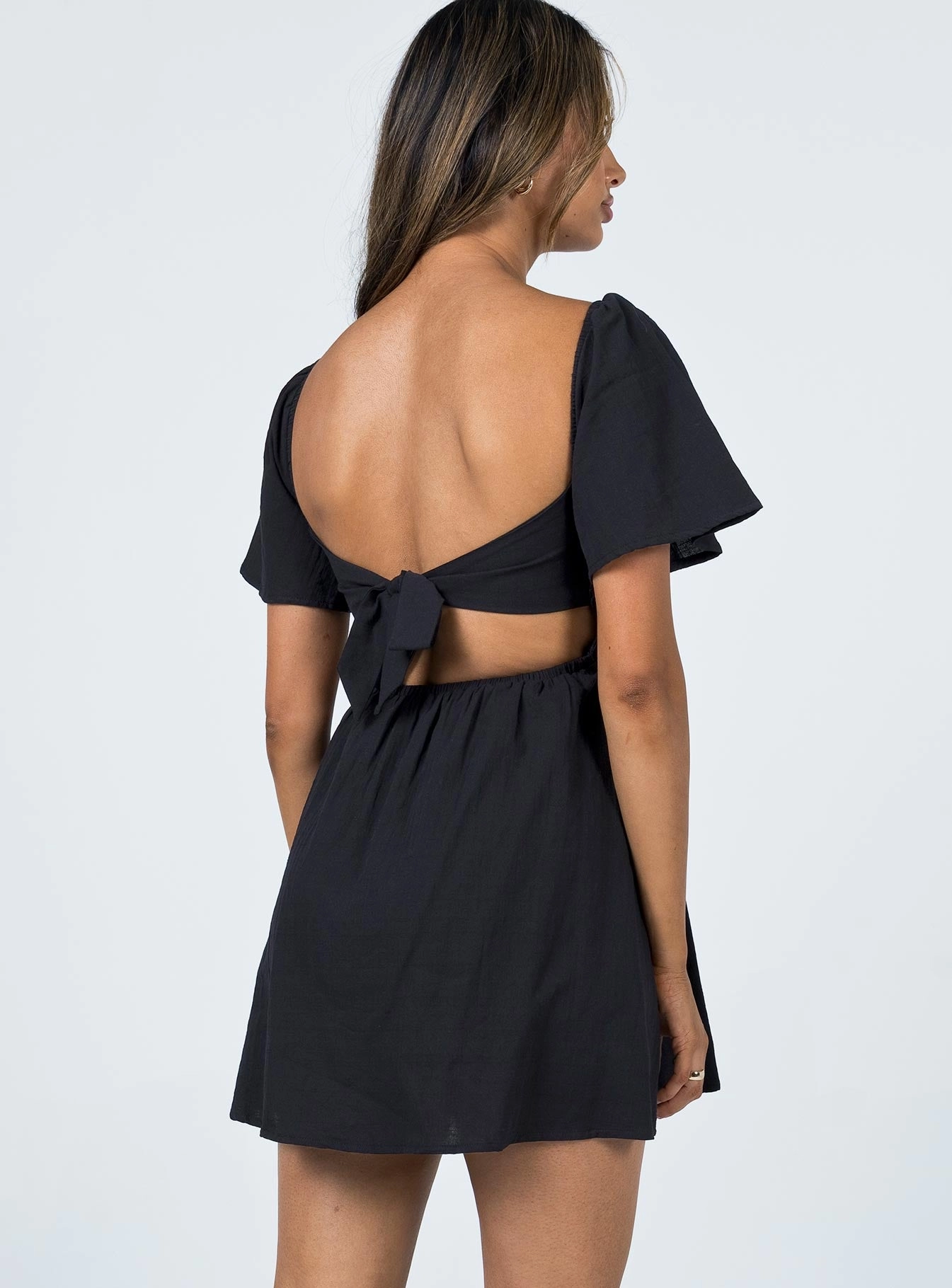 Modern Appearance Timeless Fashion Summer Nights Mini Dress Black