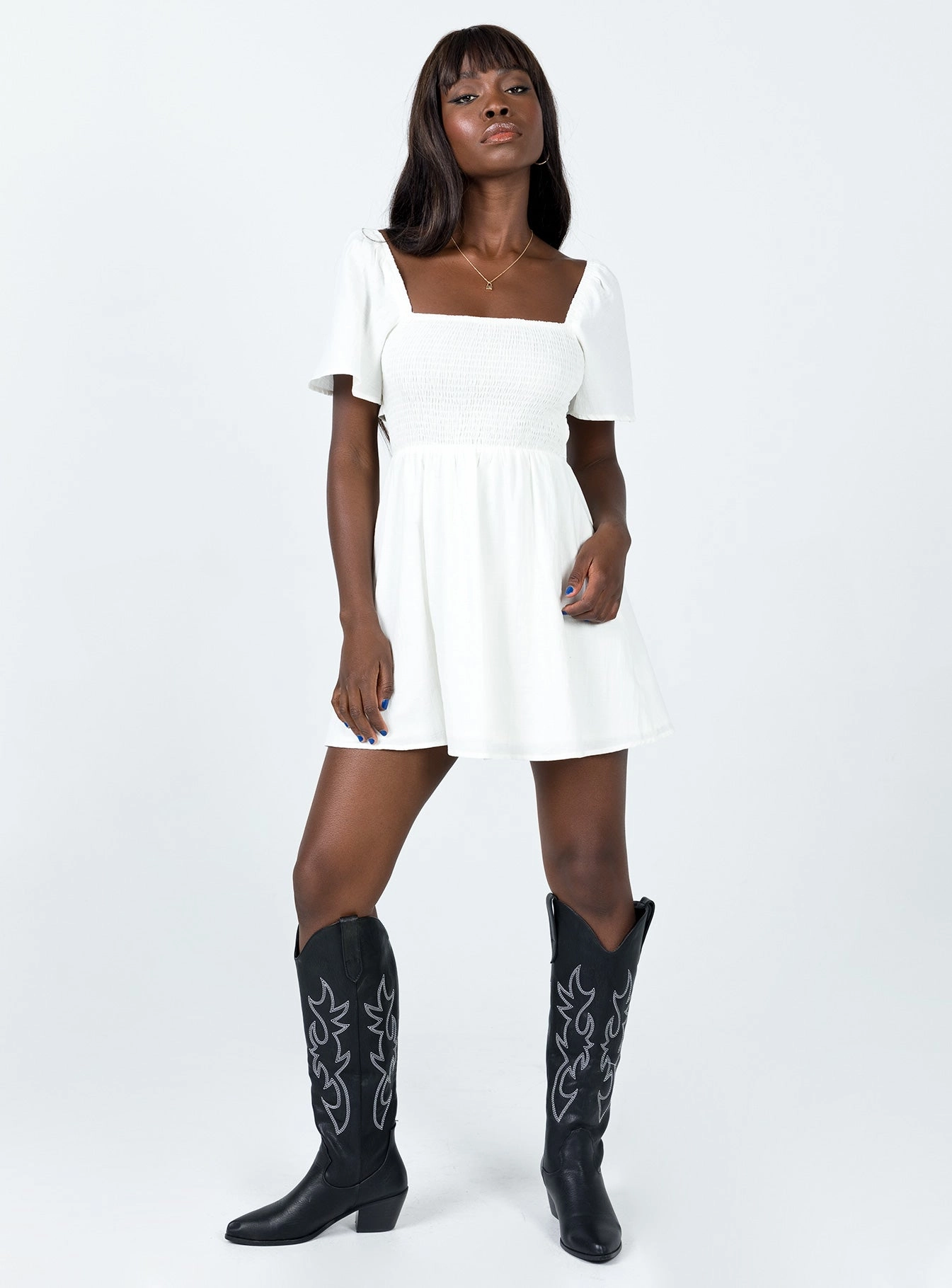 Summer Nights Mini Dress White Seasonal piece