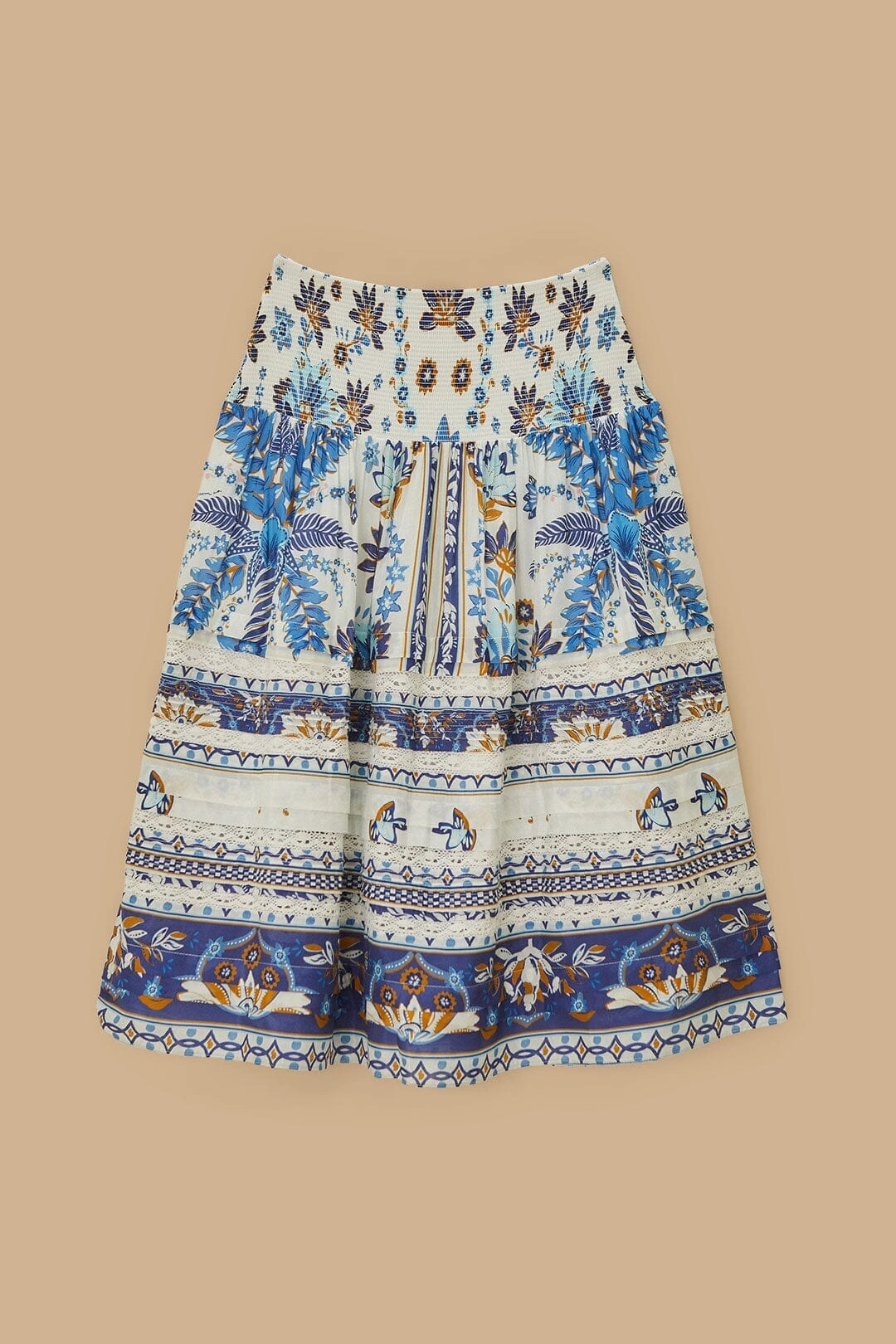 Off-White Ana Tapestry Organic Cotton Midi Skirt Collaboration Piece