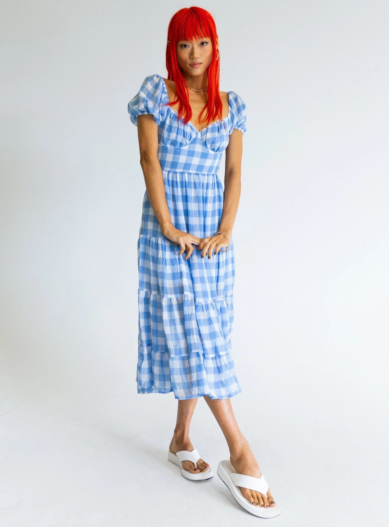 Casual and Smart Danny Midi Dress Blue