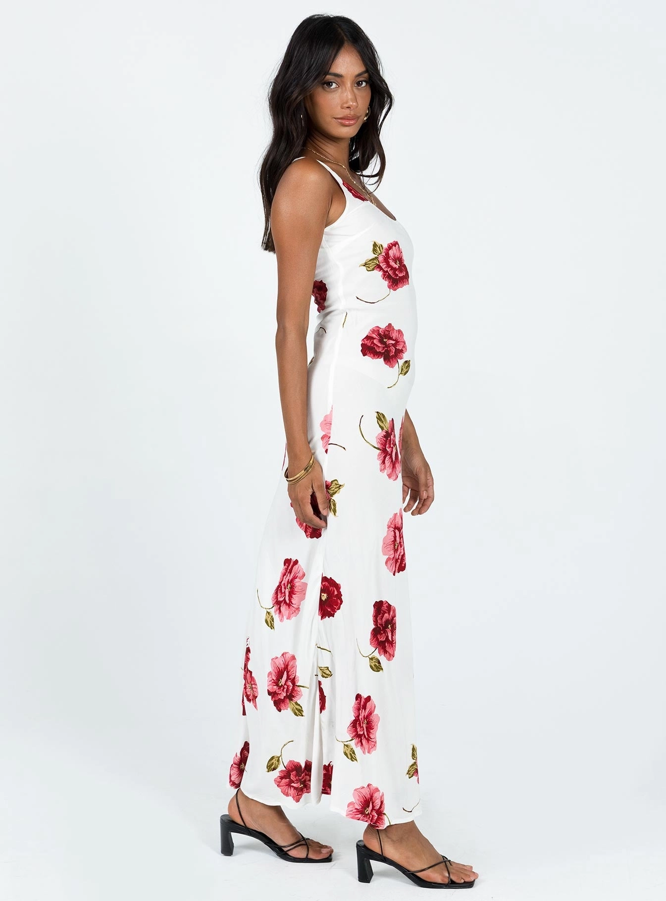 Refined Aesthetic Malina Maxi Dress Red Multi