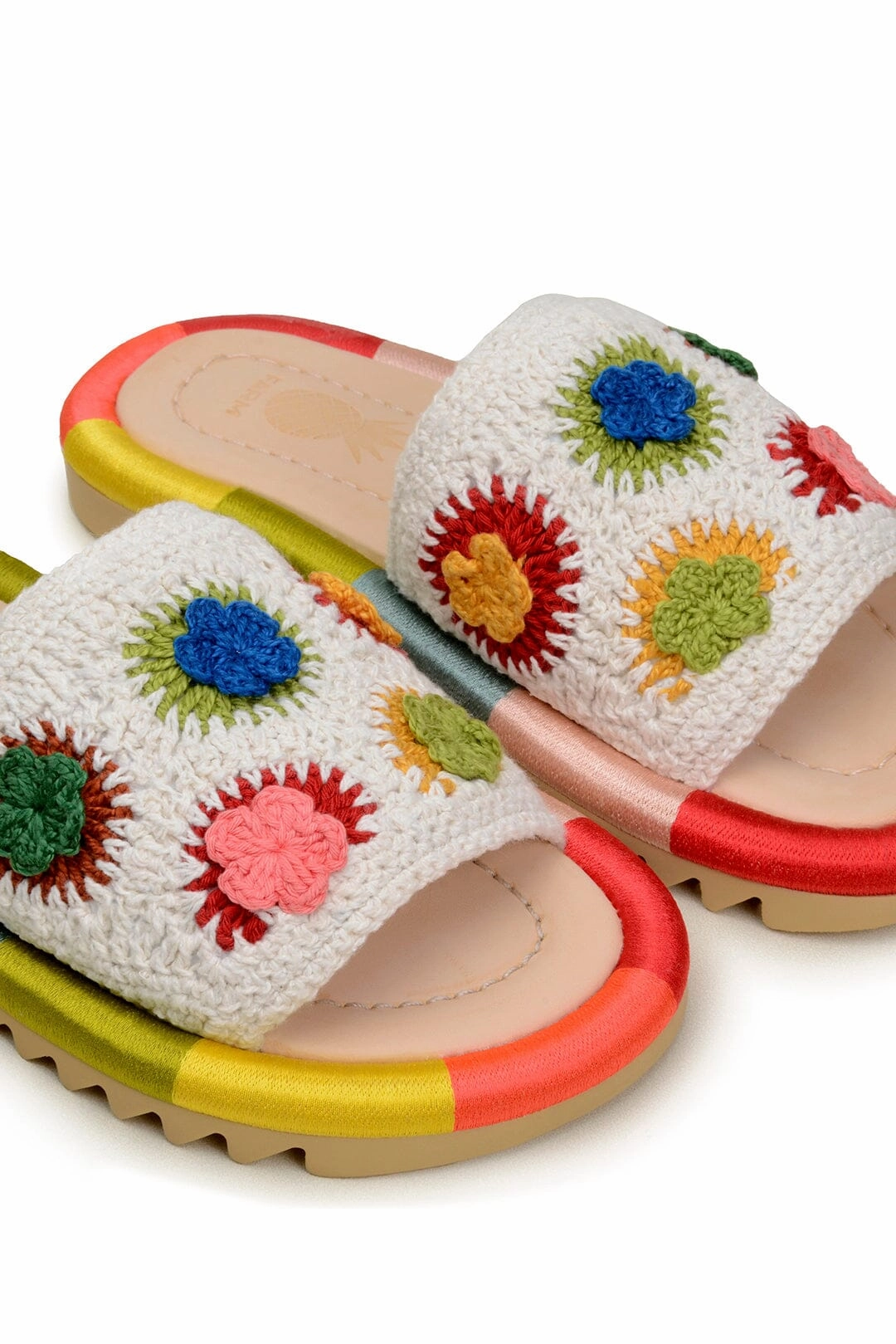 Sunset Crochet Slide Sandal Chic Days Off Duty