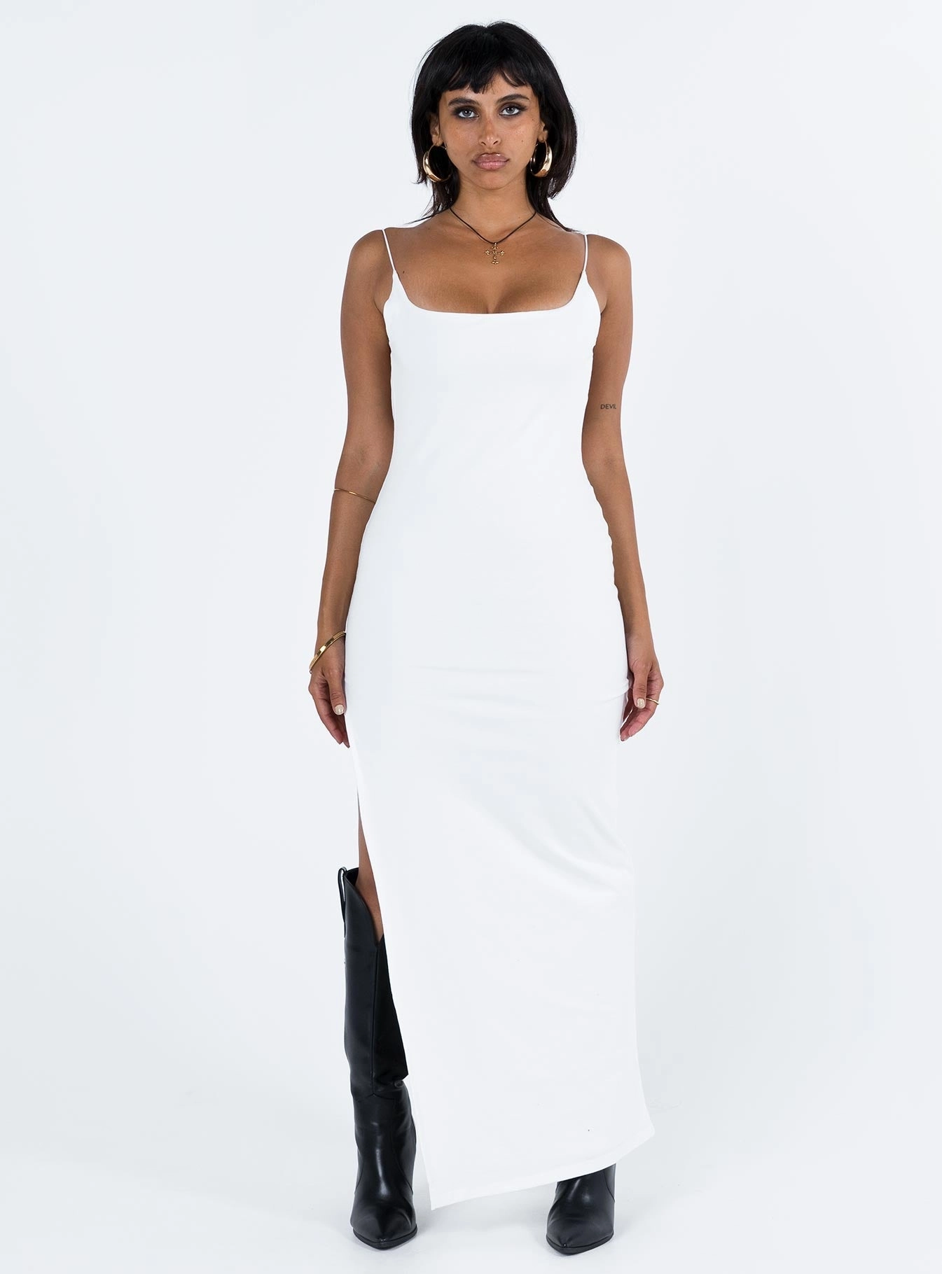 Suzette Maxi Dress White Perfect Mood