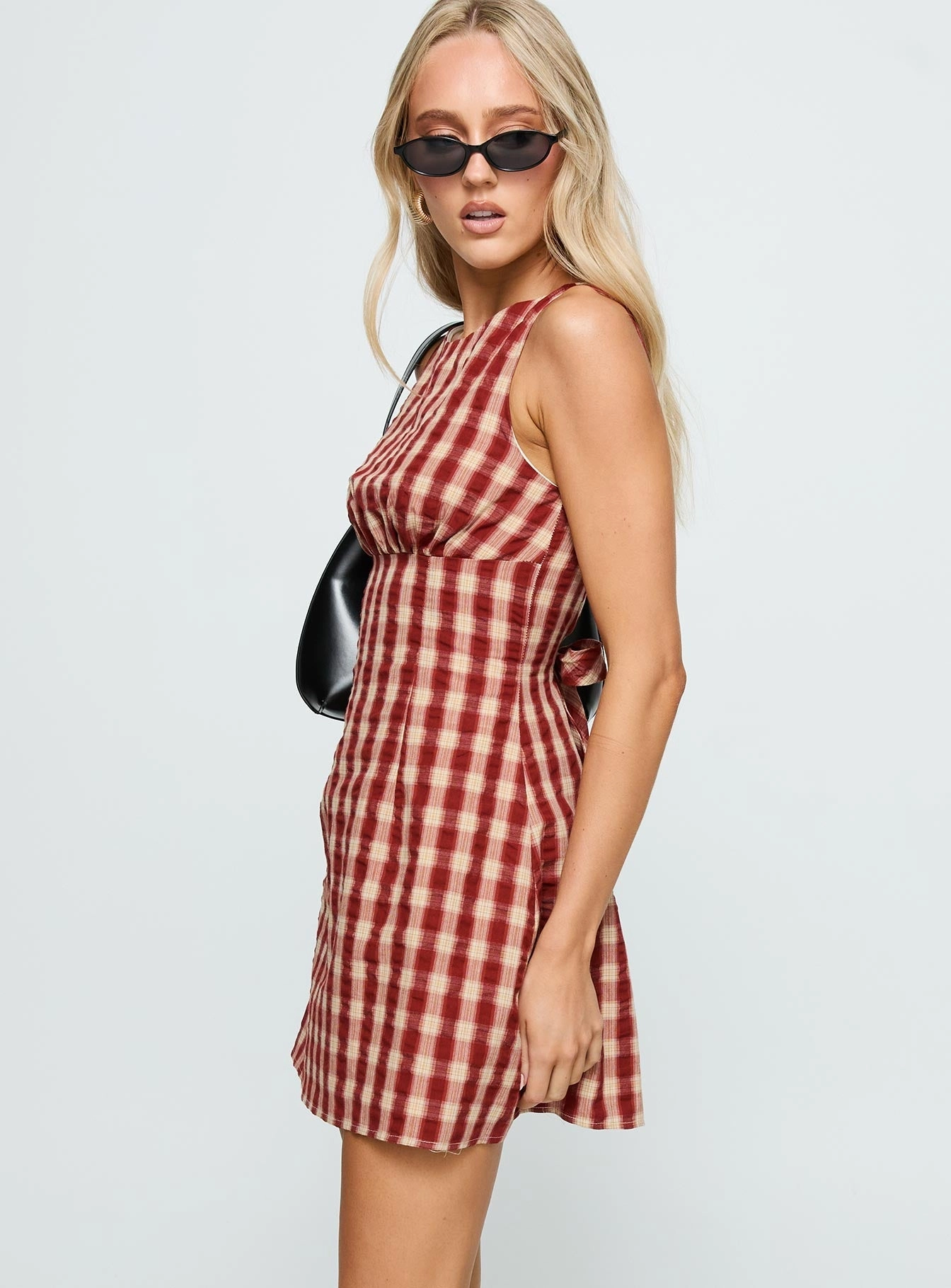 Sweet Somethings Mini Dress Red Check Elegant formal outfit All-Day Fit