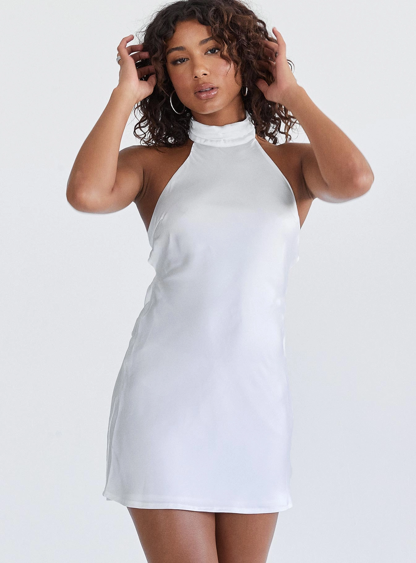 Take Me Back Mini Dress White Cocktail Ready