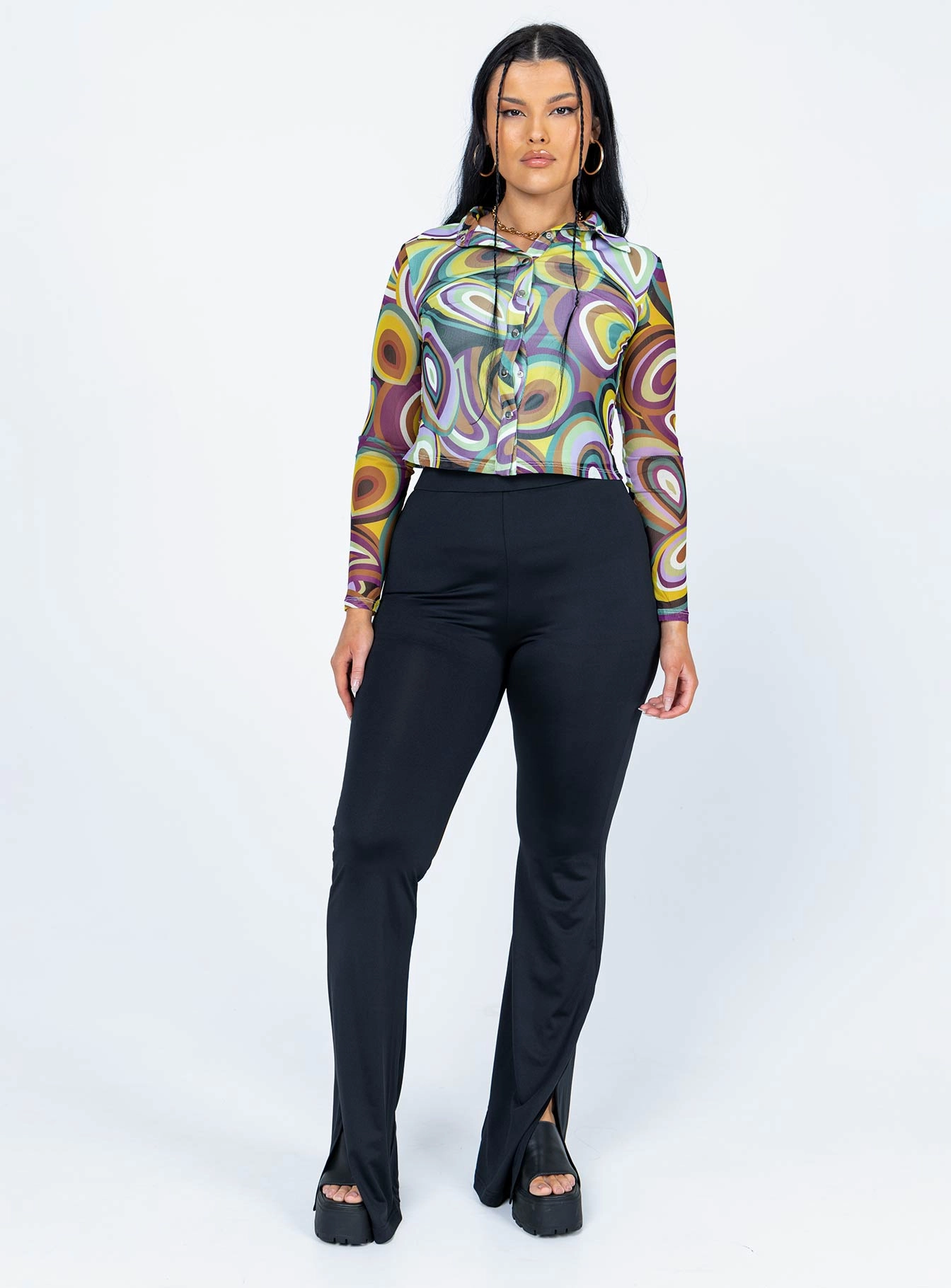 Ventilated Panels Timeless Fit Tala Pants Black