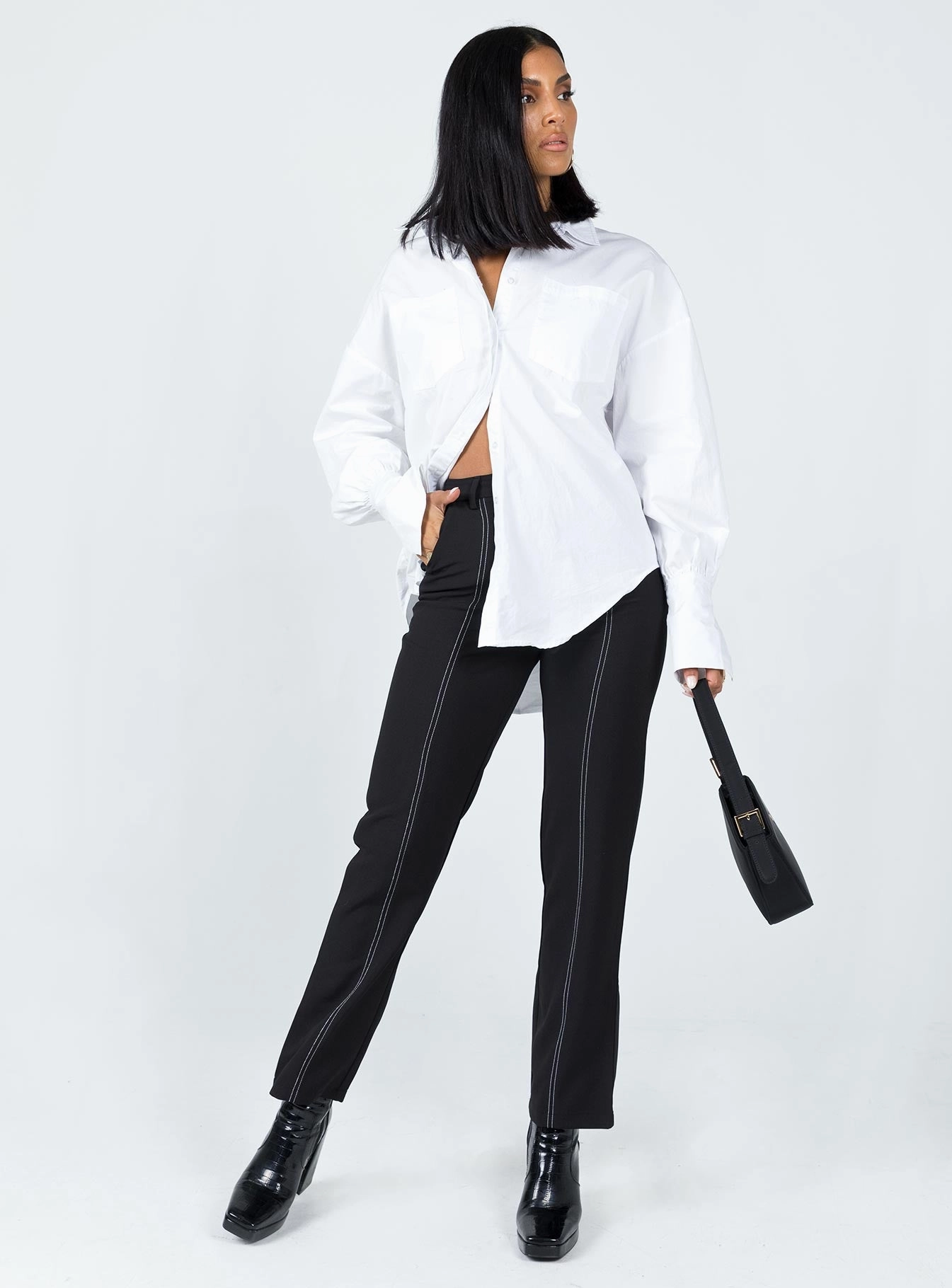Snag Free Fabric Yoga Ready Tallas Pants Black