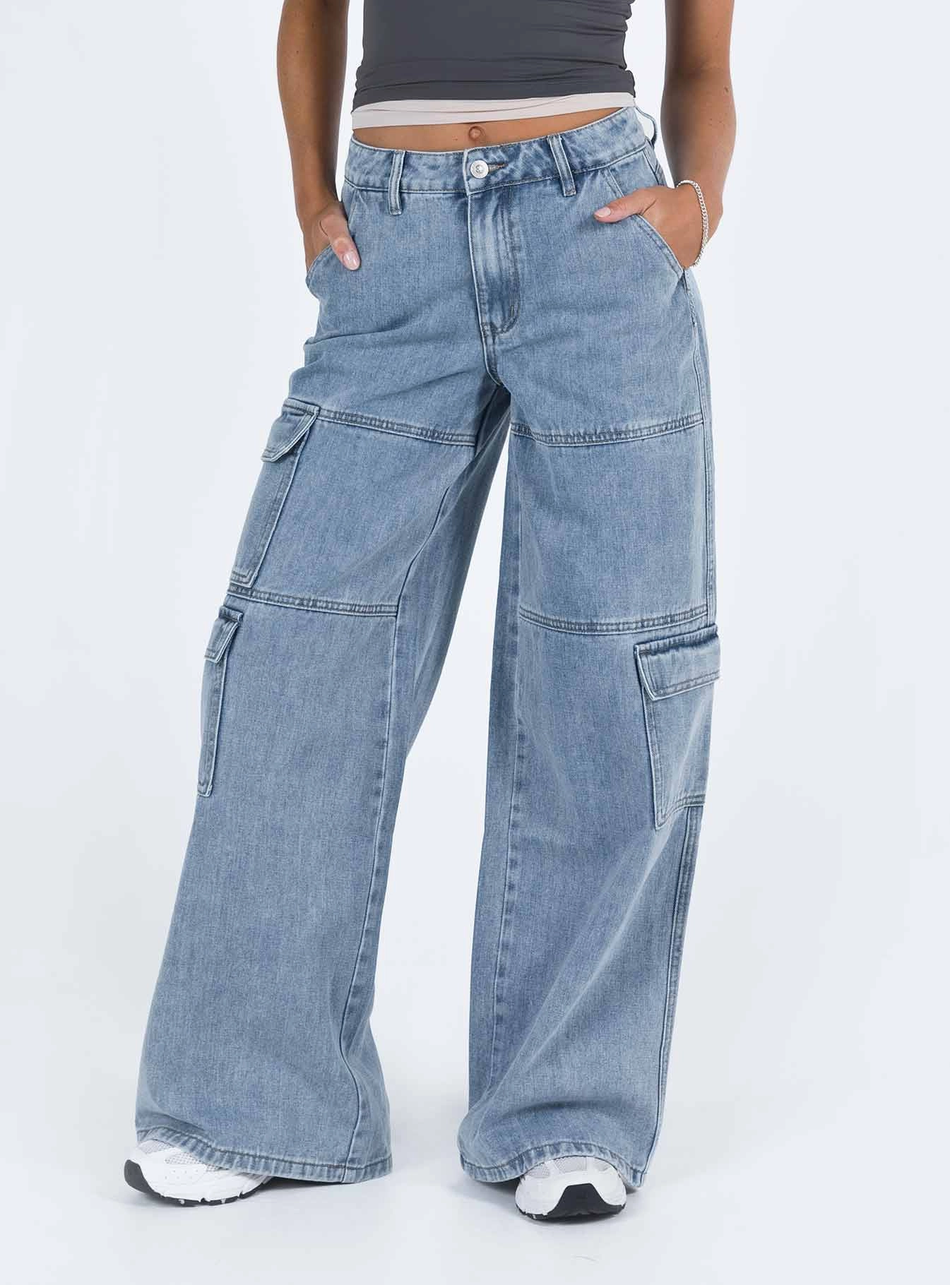 Tamba Cargo Jeans Denim Modern Fit