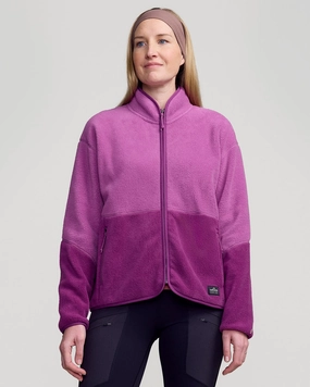 Women's Trailhead Fleece Jacket - Berry/Washed Berry FlexibleCuffSystem