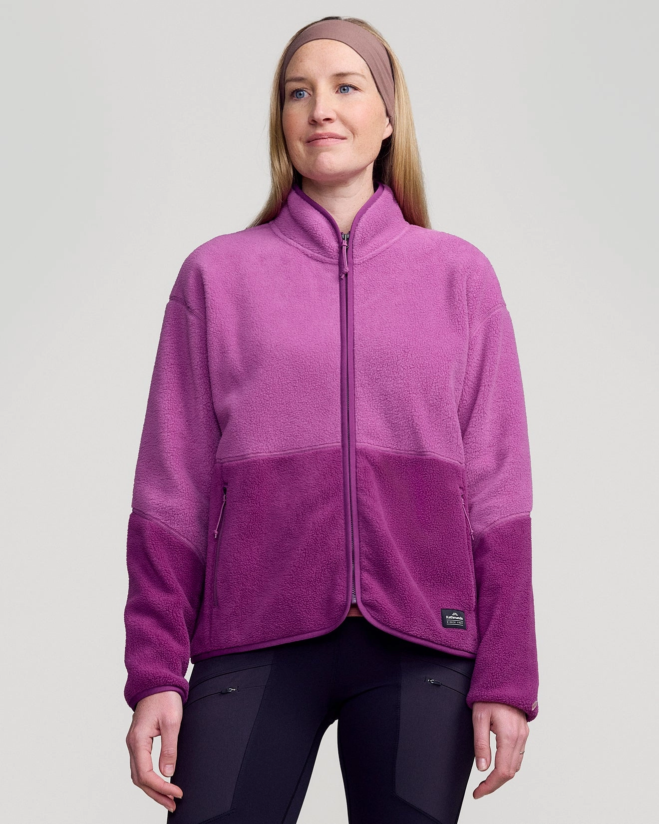 Women's Trailhead Fleece Jacket - Berry/Washed Berry Minimal Detail Classic Casual Look