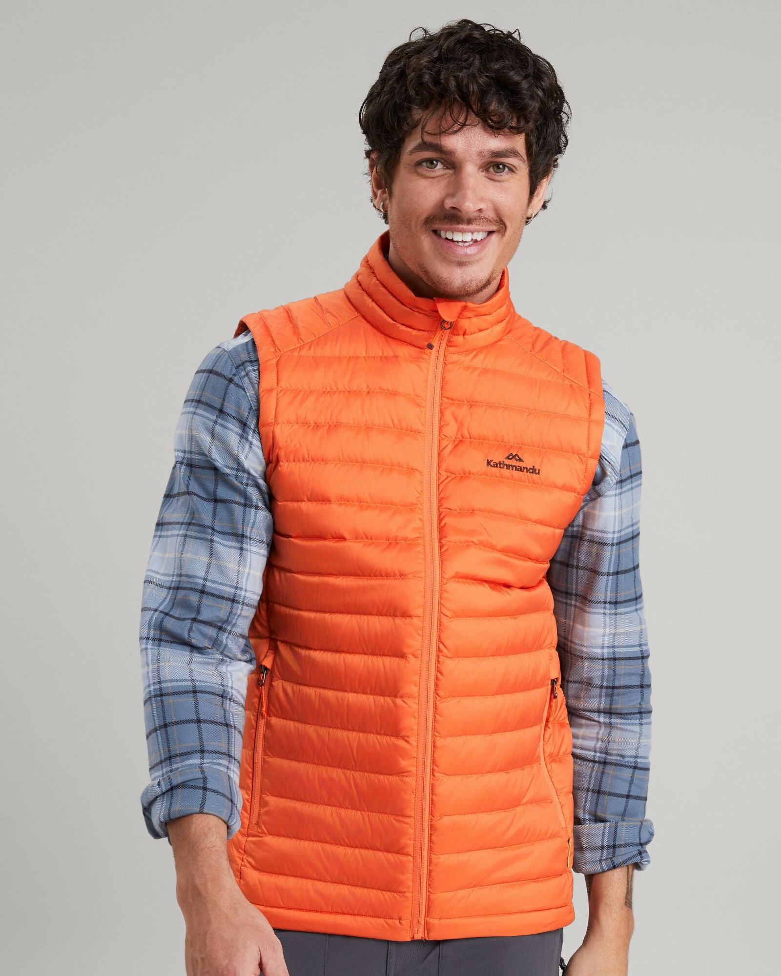 Neutral Tone Men's Heli Down Vest - Alpenglow