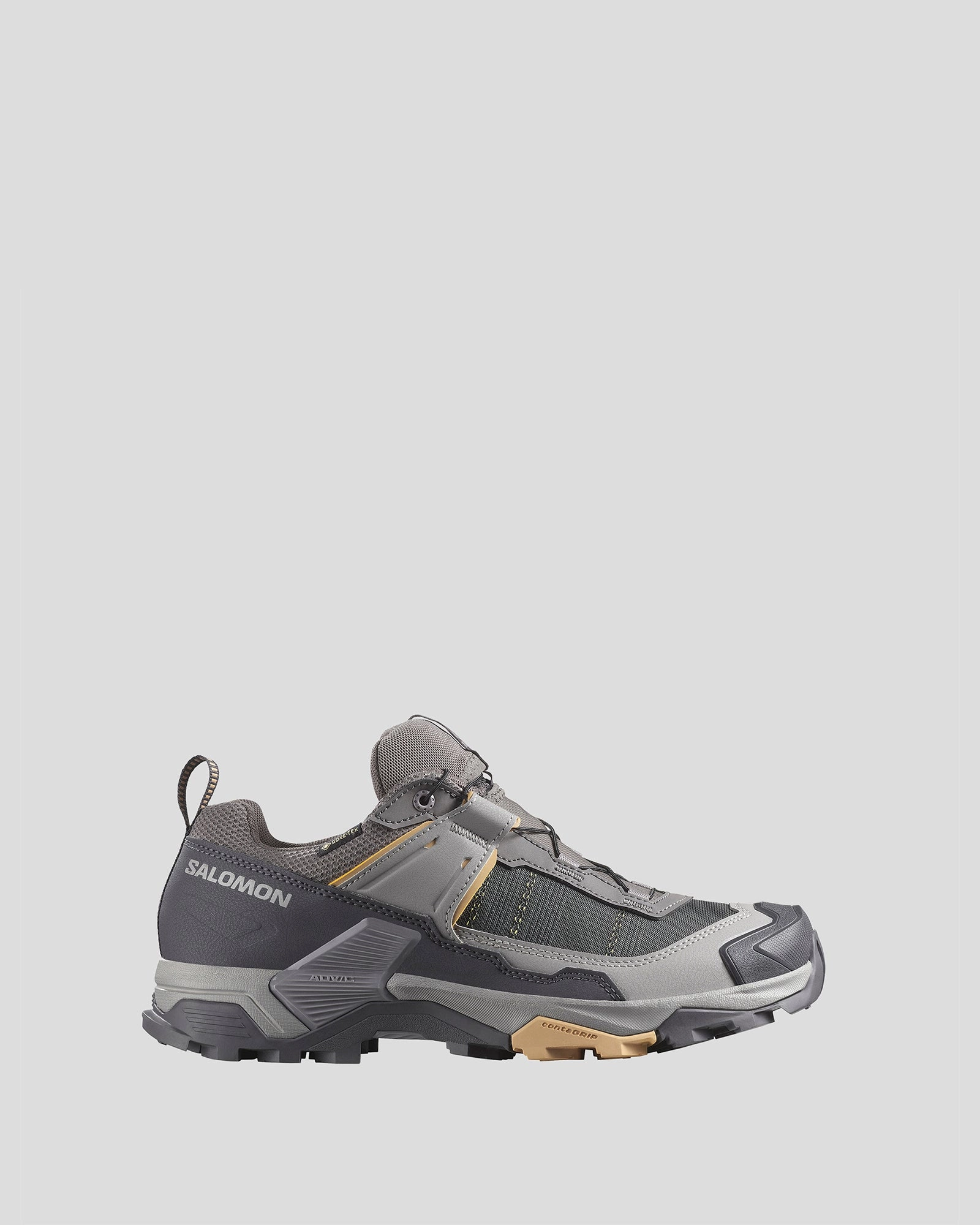 Maximum Traction Comfort Trekking Women's Salomon X Ultra 5 GTX Hiking Shoes - Plum Kitten/Nine Iron/Soft Clay