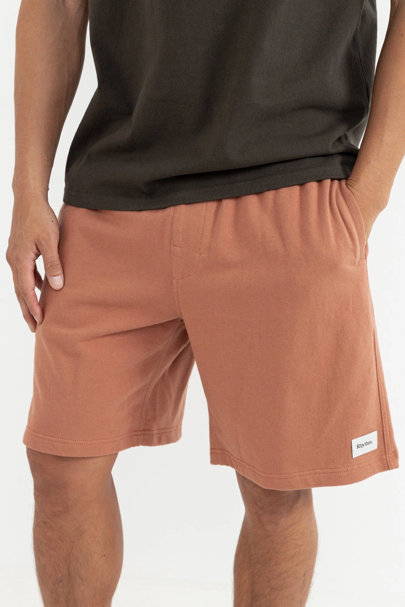 Flexible Stretch Waist Terry Jam Brown