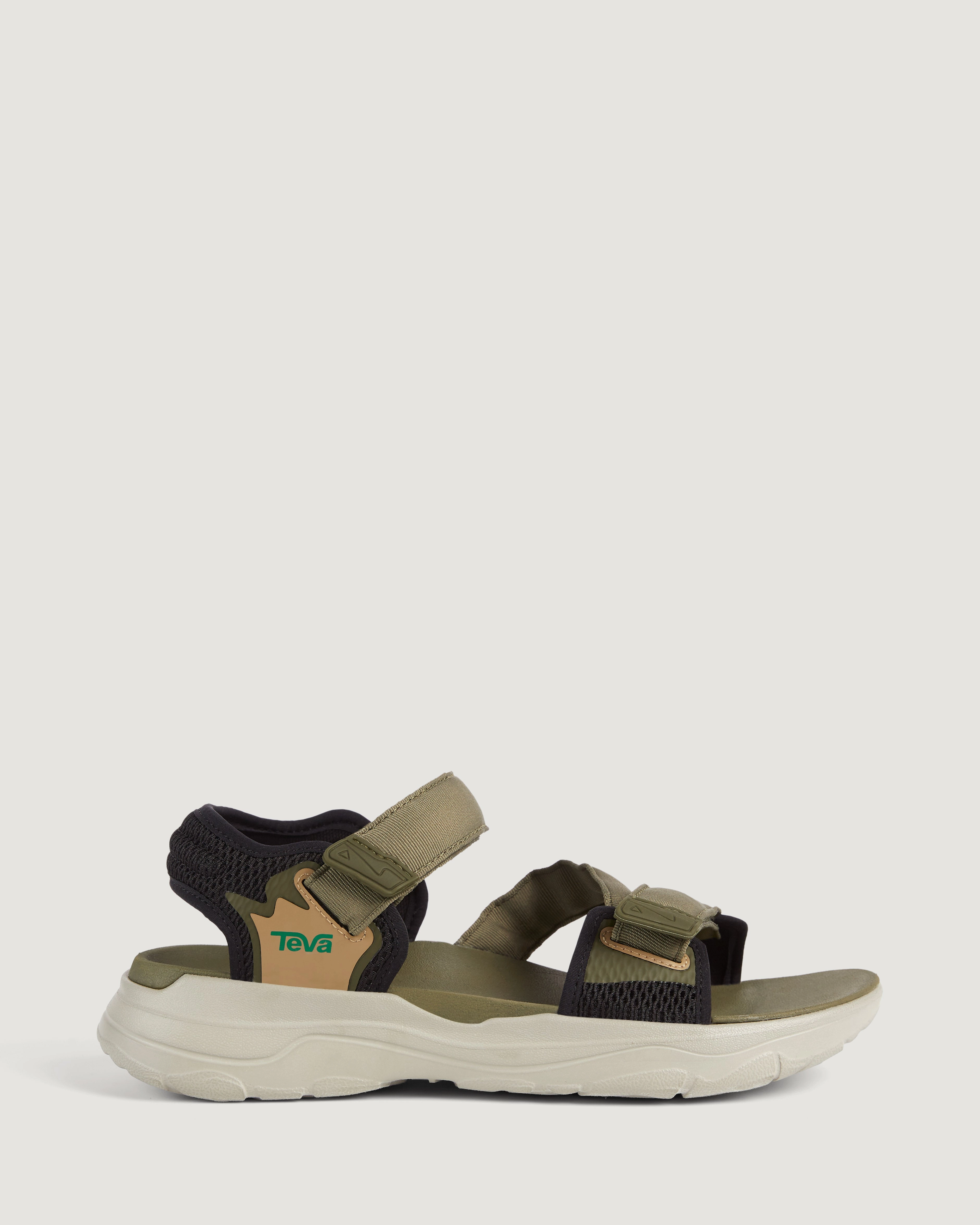 Teva Zymic Men's Sandals - Dark Olive/Teal Green Fashion Forward Slip Off