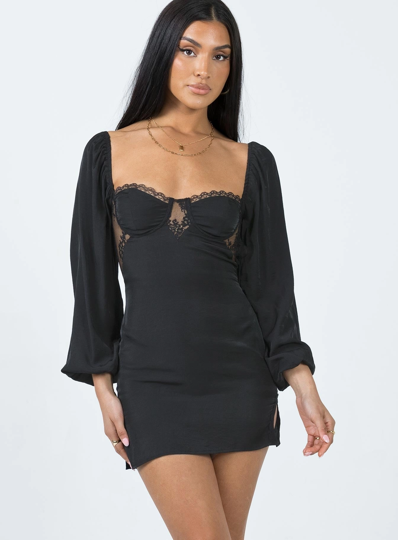 Brunch Glow Timeless Piece Teyana Mini Dress Black