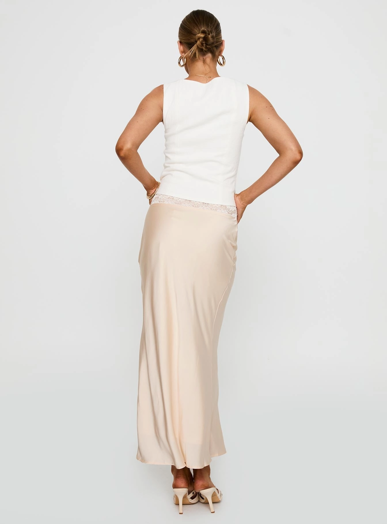 Breezy Edge The Charmaine Maxi Skirt Cream